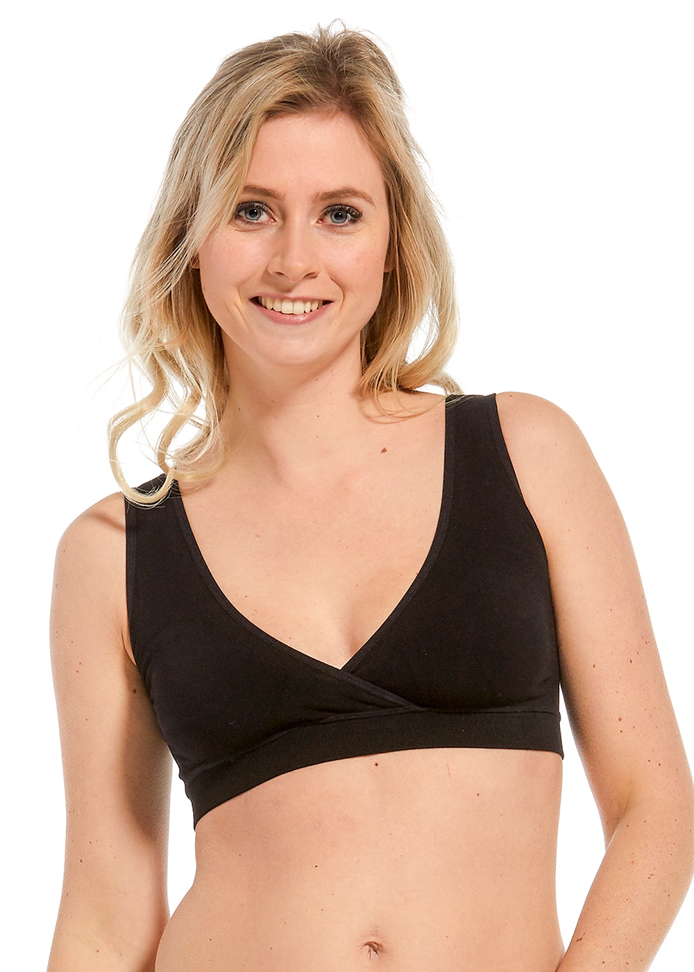 Image of MAGIC Bodyfashion Bügelloser BH mit tiefem V-Ausschnitt, breite Träger
