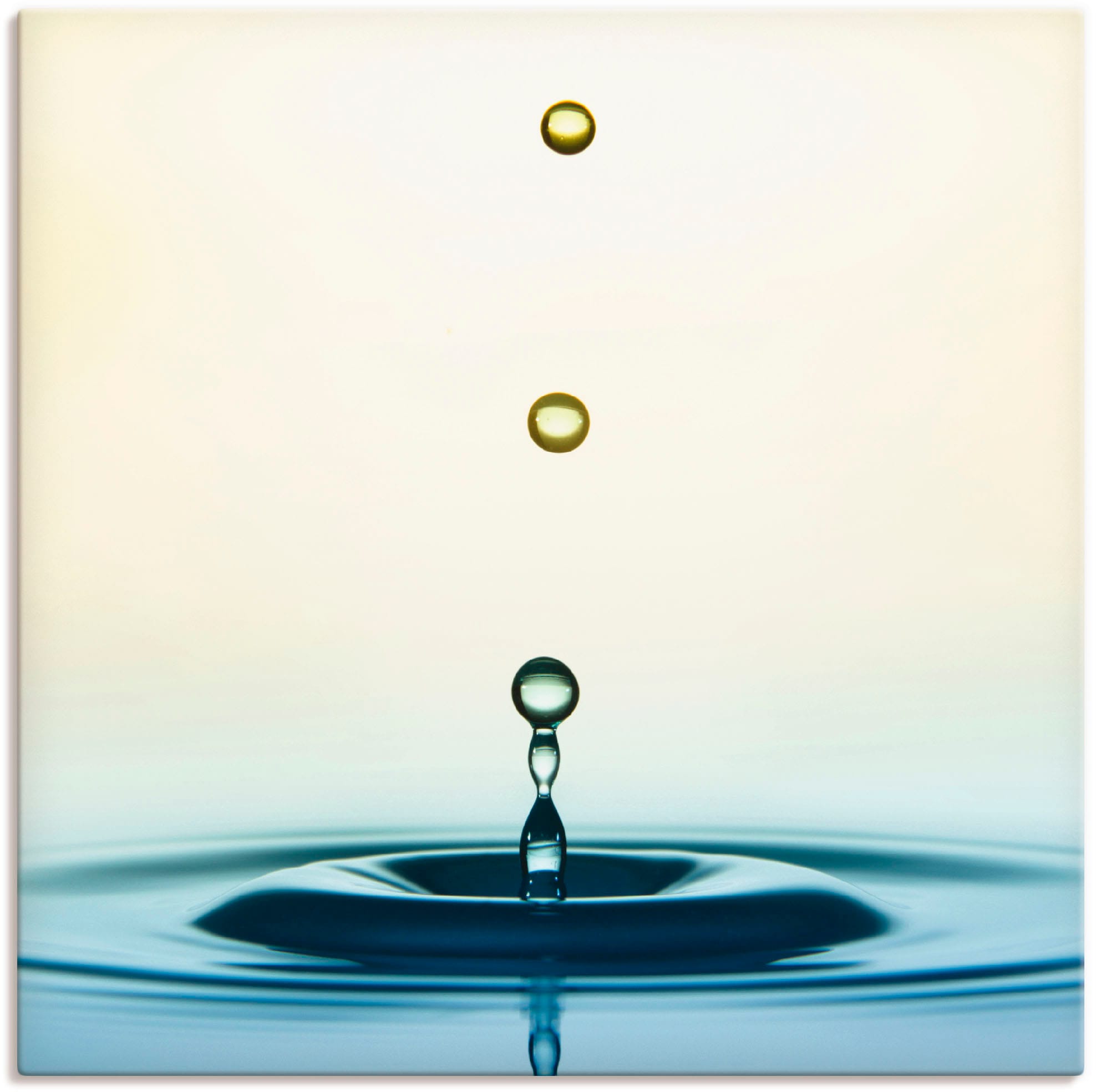 Image of Artland Leinwandbild "Tropfen" Zen 1 Stk. tlg. auf Holzrahmen gespannt