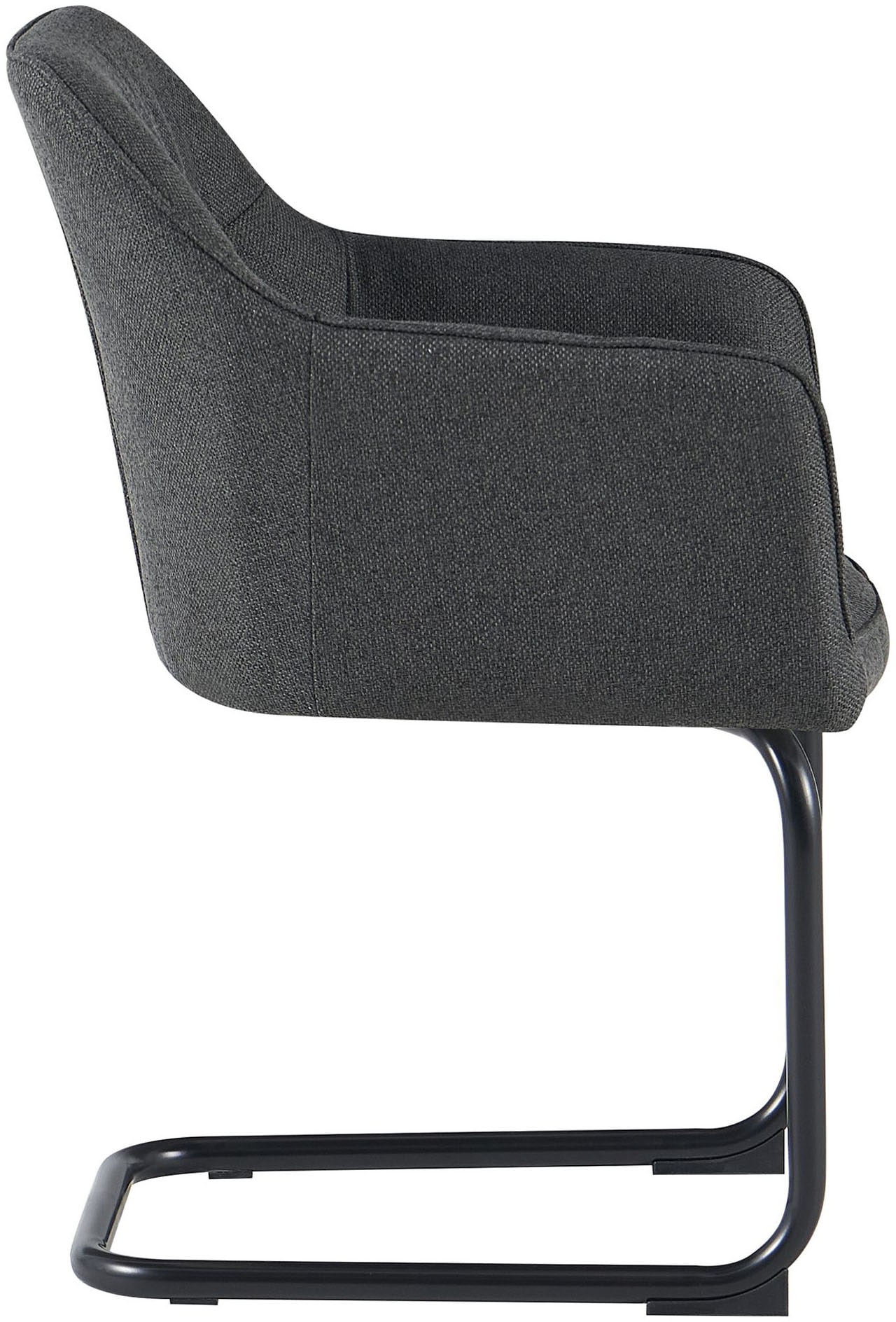 GOODproduct Chaise cantilever »Elba« (Set) 2 cuisgemütlicher Stuhl / Sessel, 180 Grad drehbar, Auto Return, Webstoff