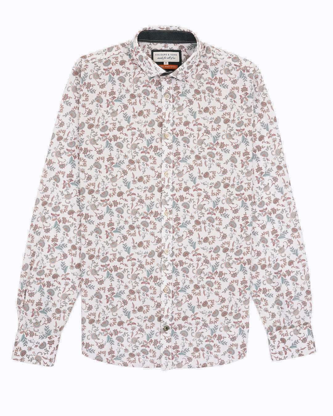 colours & sons Kurzarmhemd »Hemden Shirt-Floral Print«