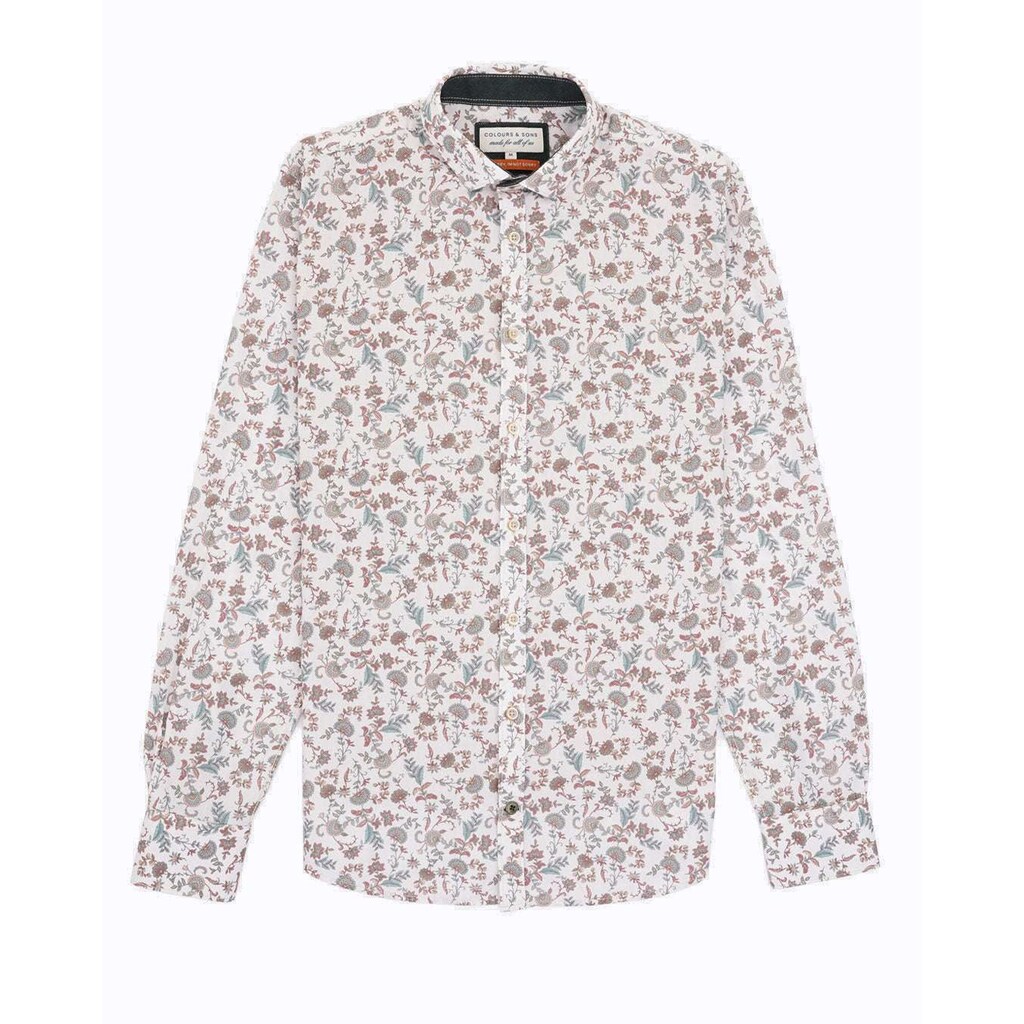 colours & sons Kurzarmhemd »Hemden Shirt-Floral Print«