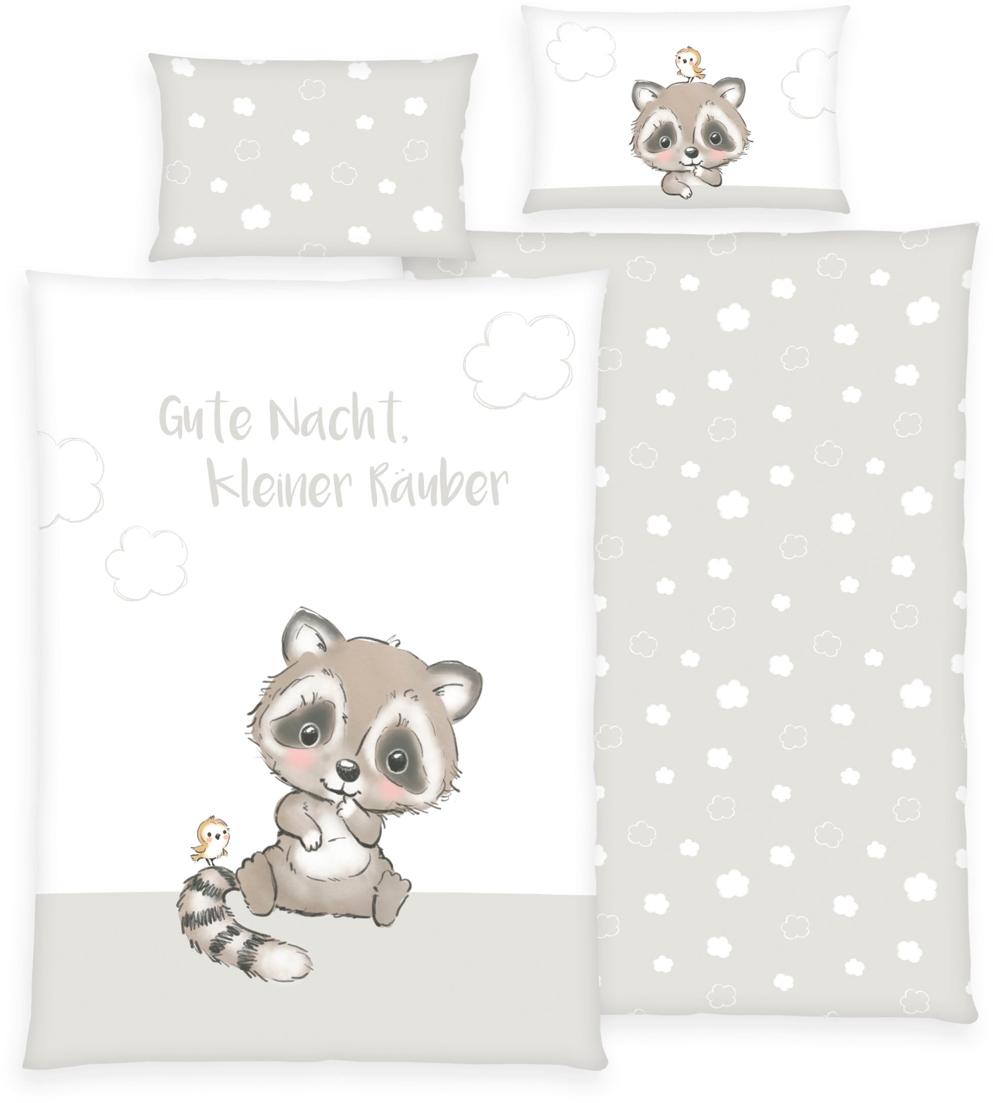 Image of Baby Best Babybettwäsche "Kleiner Räuber" 2 Stk. mit liebevollem Motiv