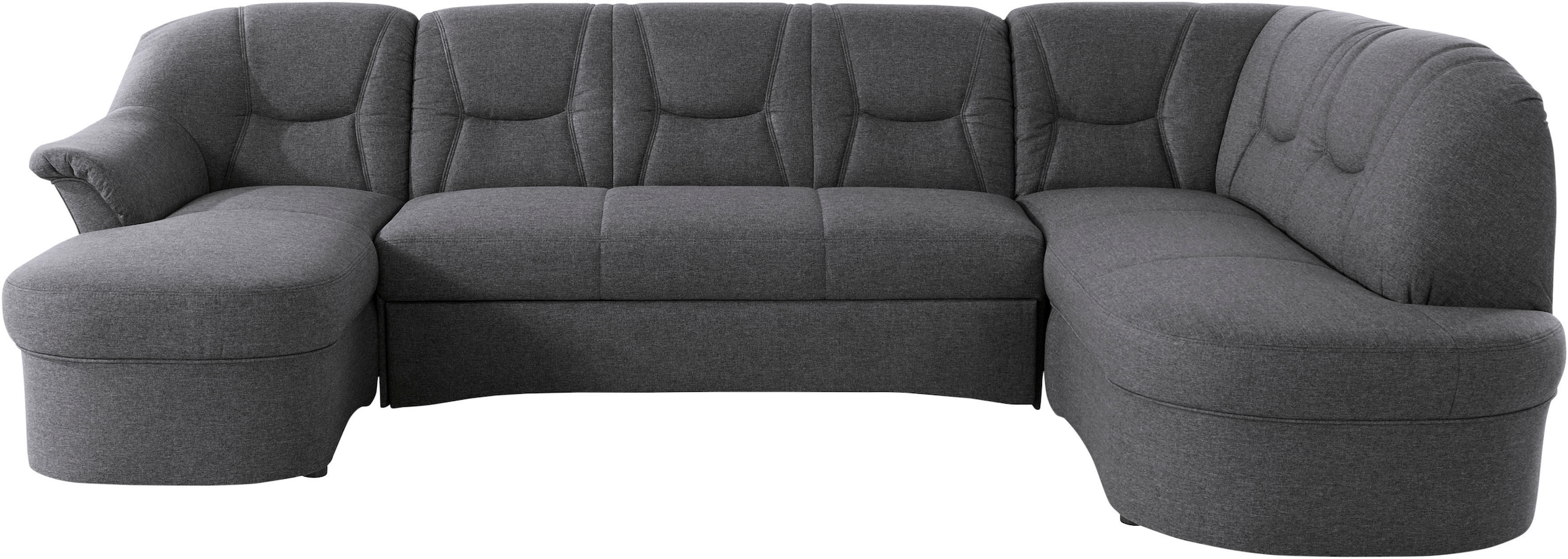 DOMO collection Wohnlandschaft »SARAFINA 295x83x180 cm, auch mit Federkern für mehr Sitzkomfort!« whlw. mit Bettfunktion, elegantes Design, U-Form