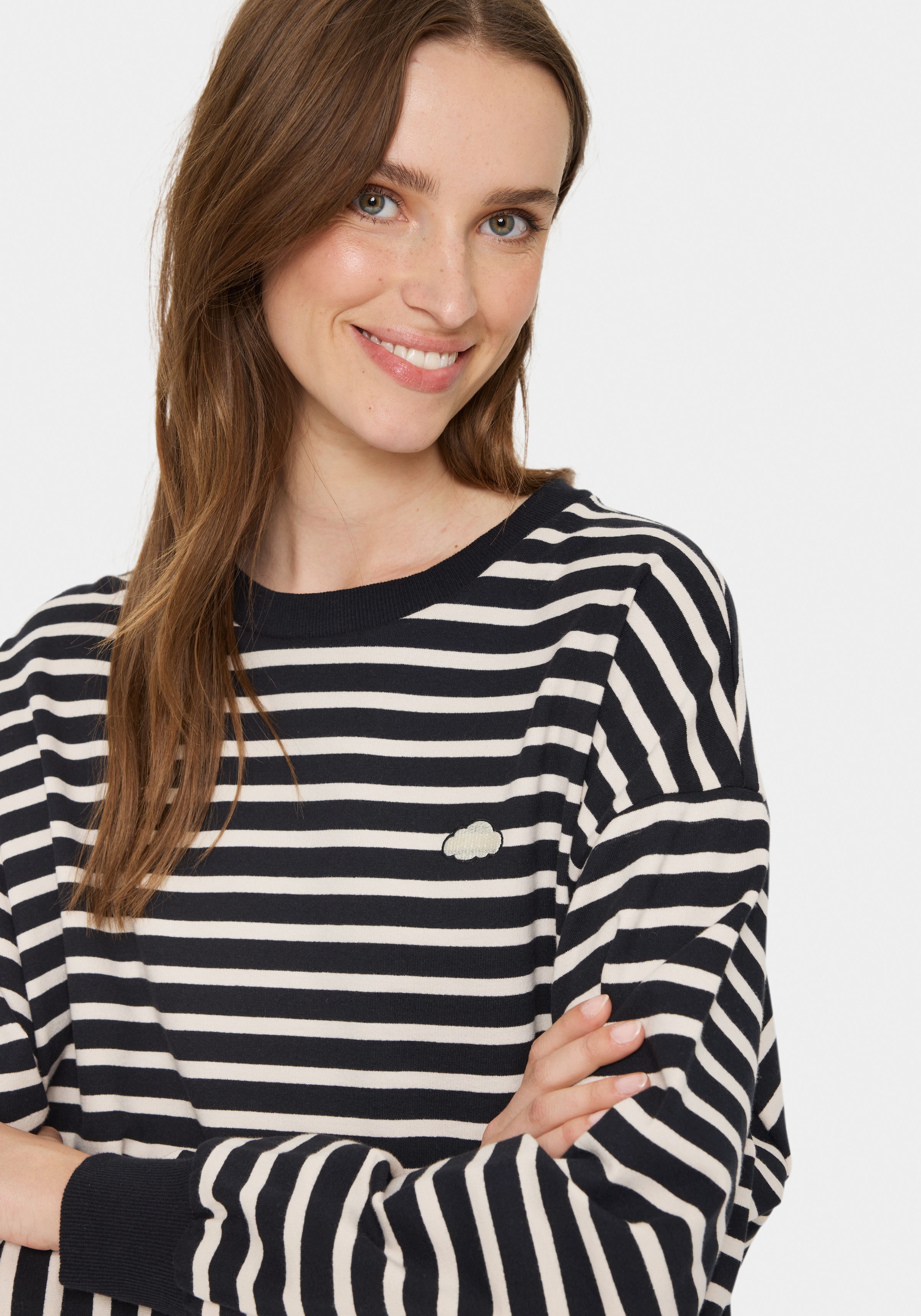 Saint Tropez Sweatshirt »GilaSZ« mit Stickerei