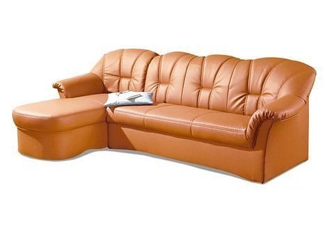 DOMO collection Ecksofa Papenburg L-Form, in grosser Farbvielfalt, wahlweise mit Bettfunktion