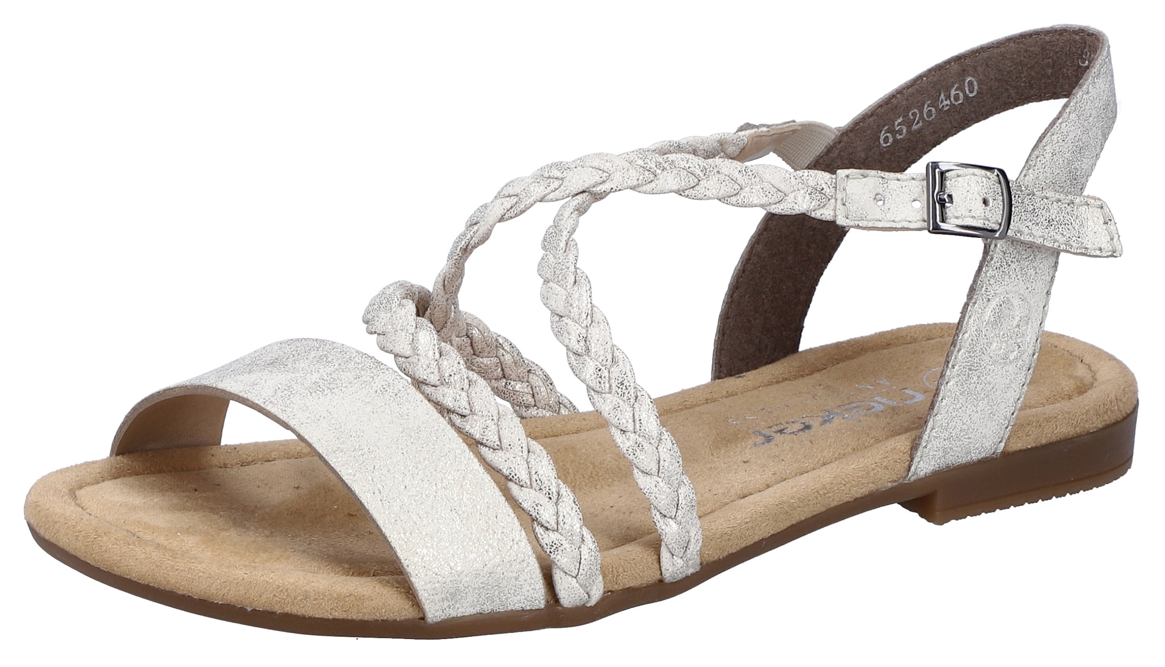 Rieker Sandale, Sommerschuh, Riemchensandale mit verstellbarer Schnalle