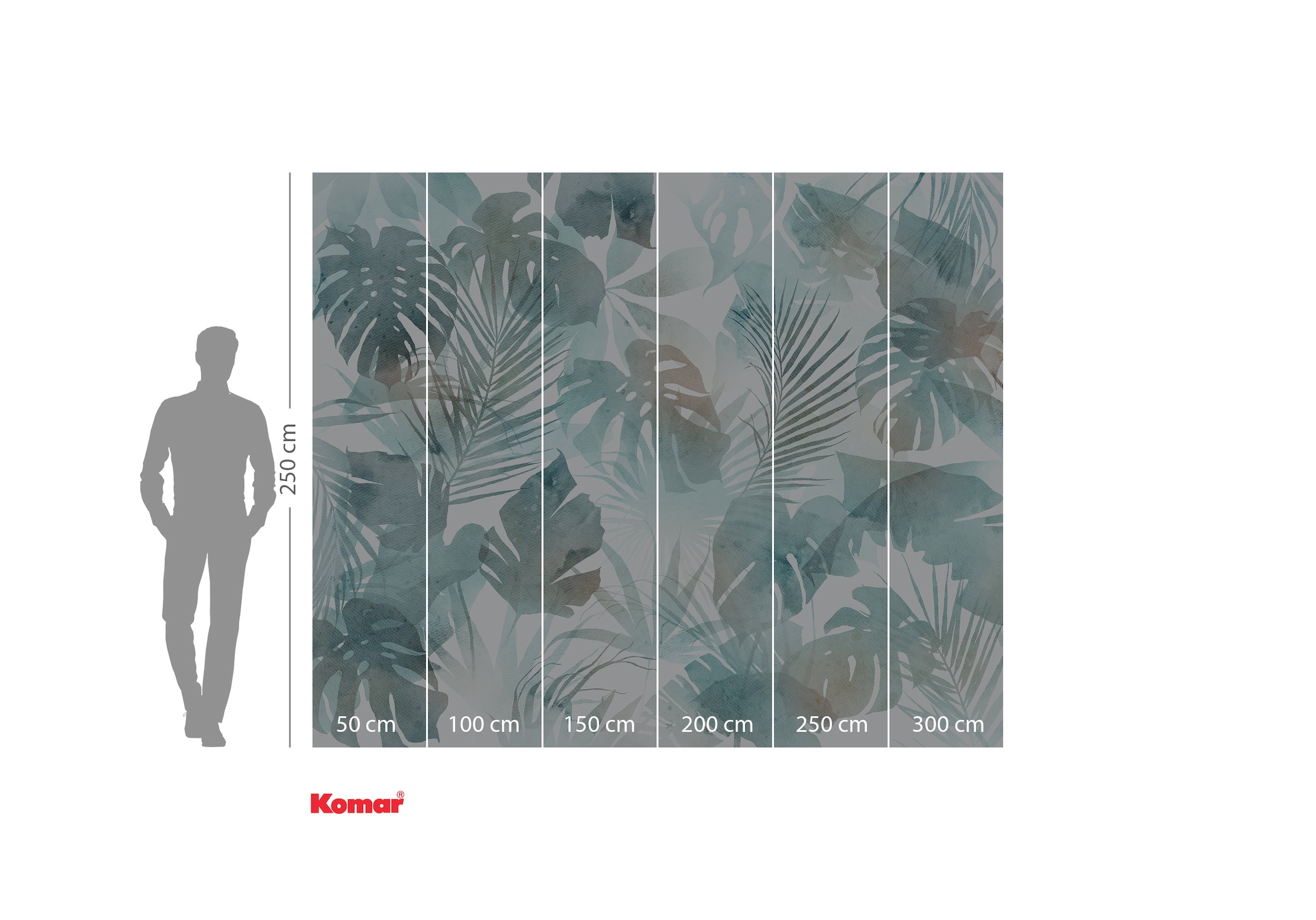 Komar Fototapete »Komar Vlies Fototapete - Frootloops Jungle - Grösse 300 x 250 cm« bedruckt glatt