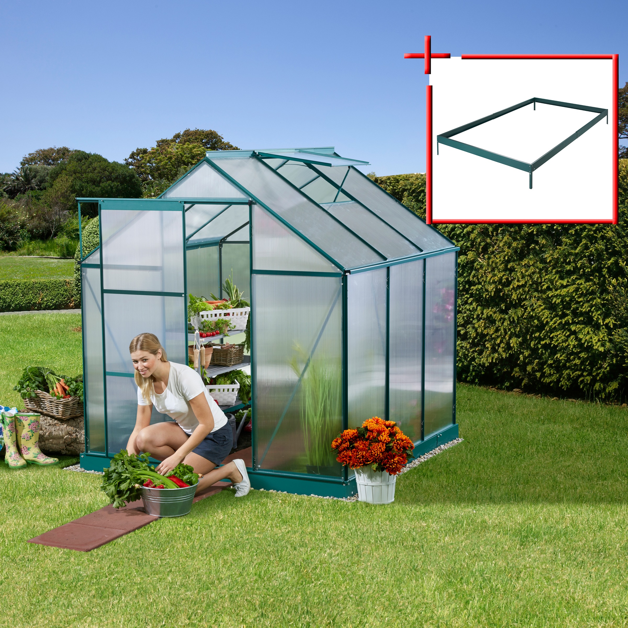 Image of KONIFERA Gewächshaus »Sevilla 1900« bei Ackermann Versand Schweiz