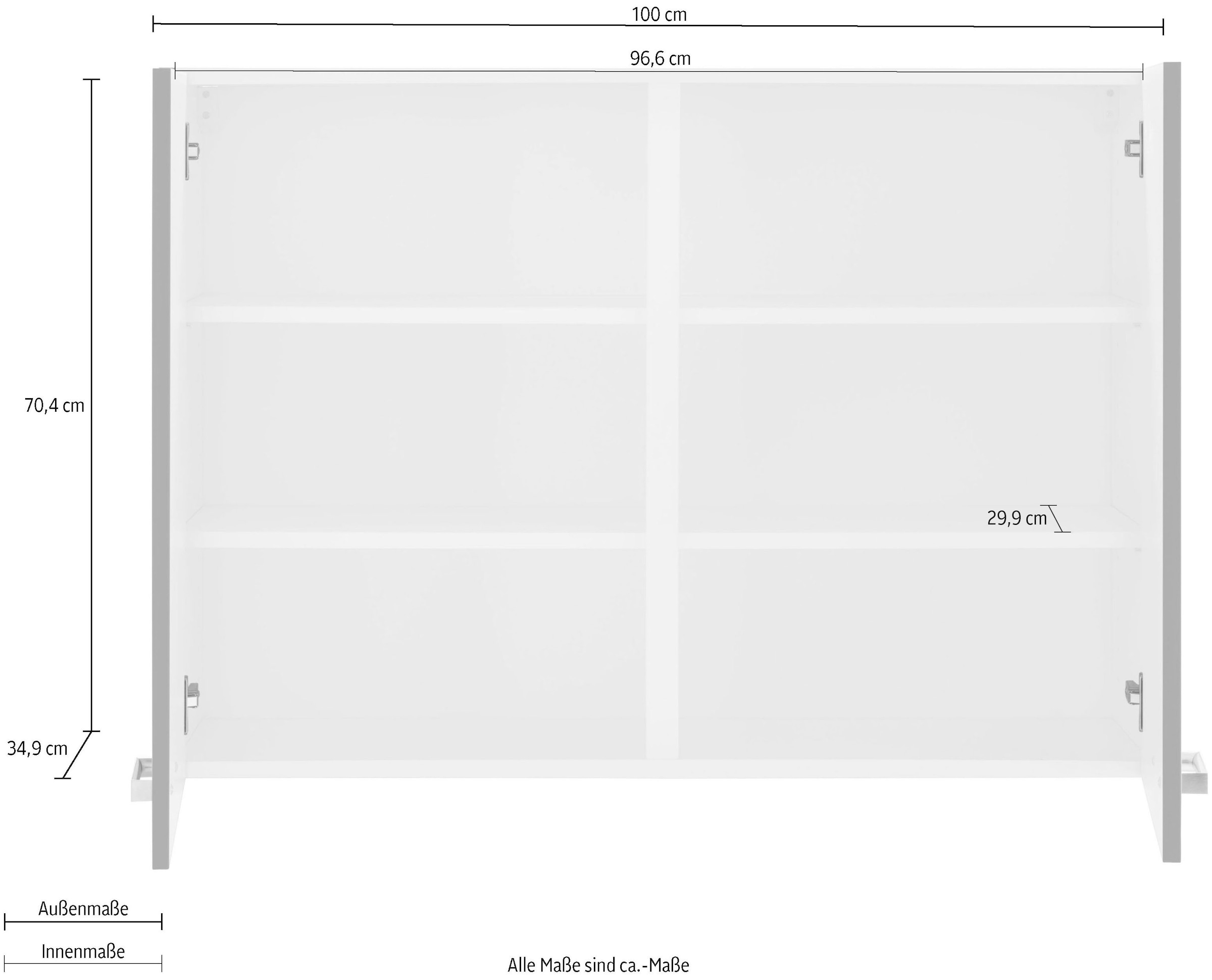 OPTIFIT Armoire suspendue »Parma« Breite 100 cm