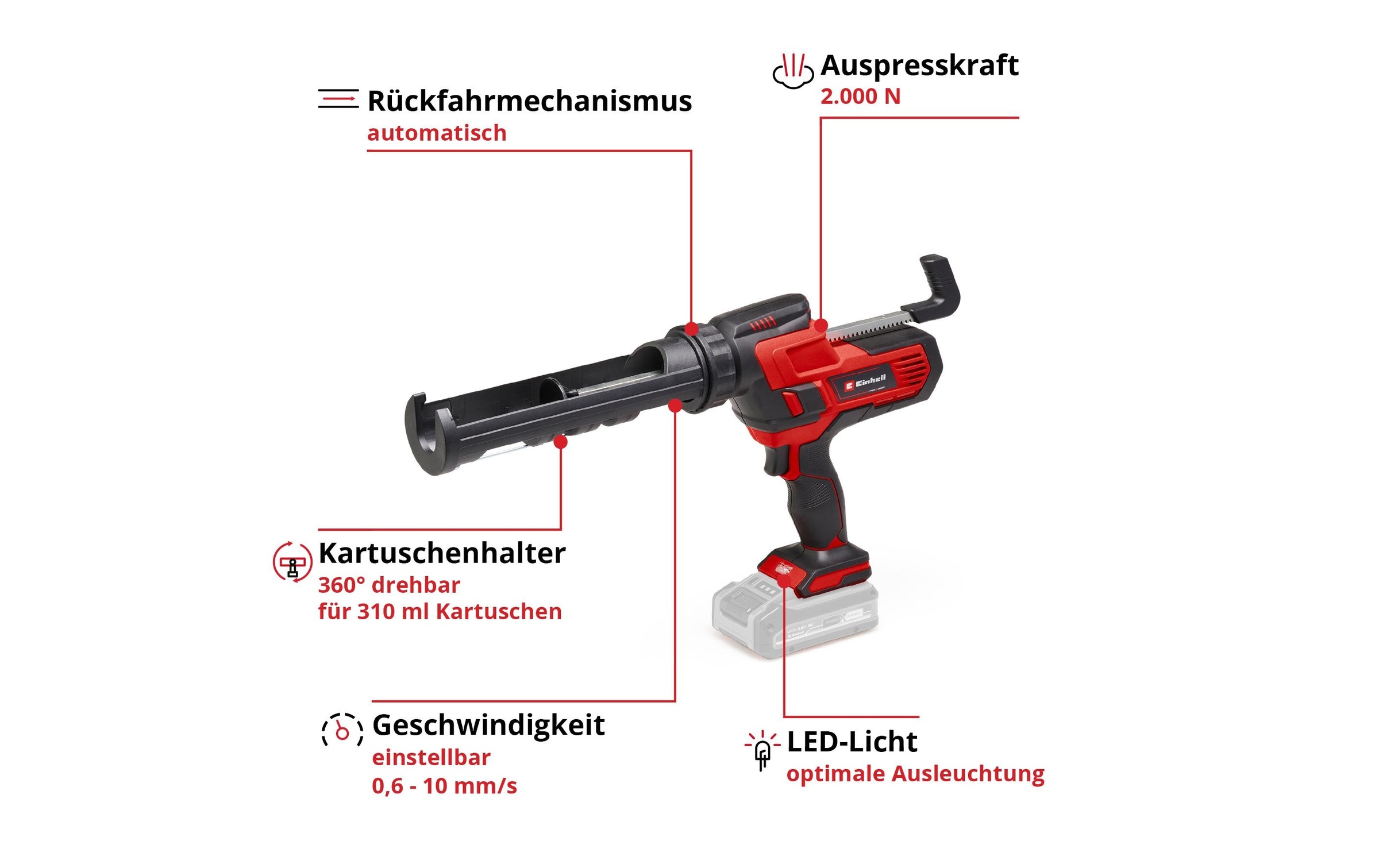 Einhell Pistolet à cartouche à accu »TE-SG Li«