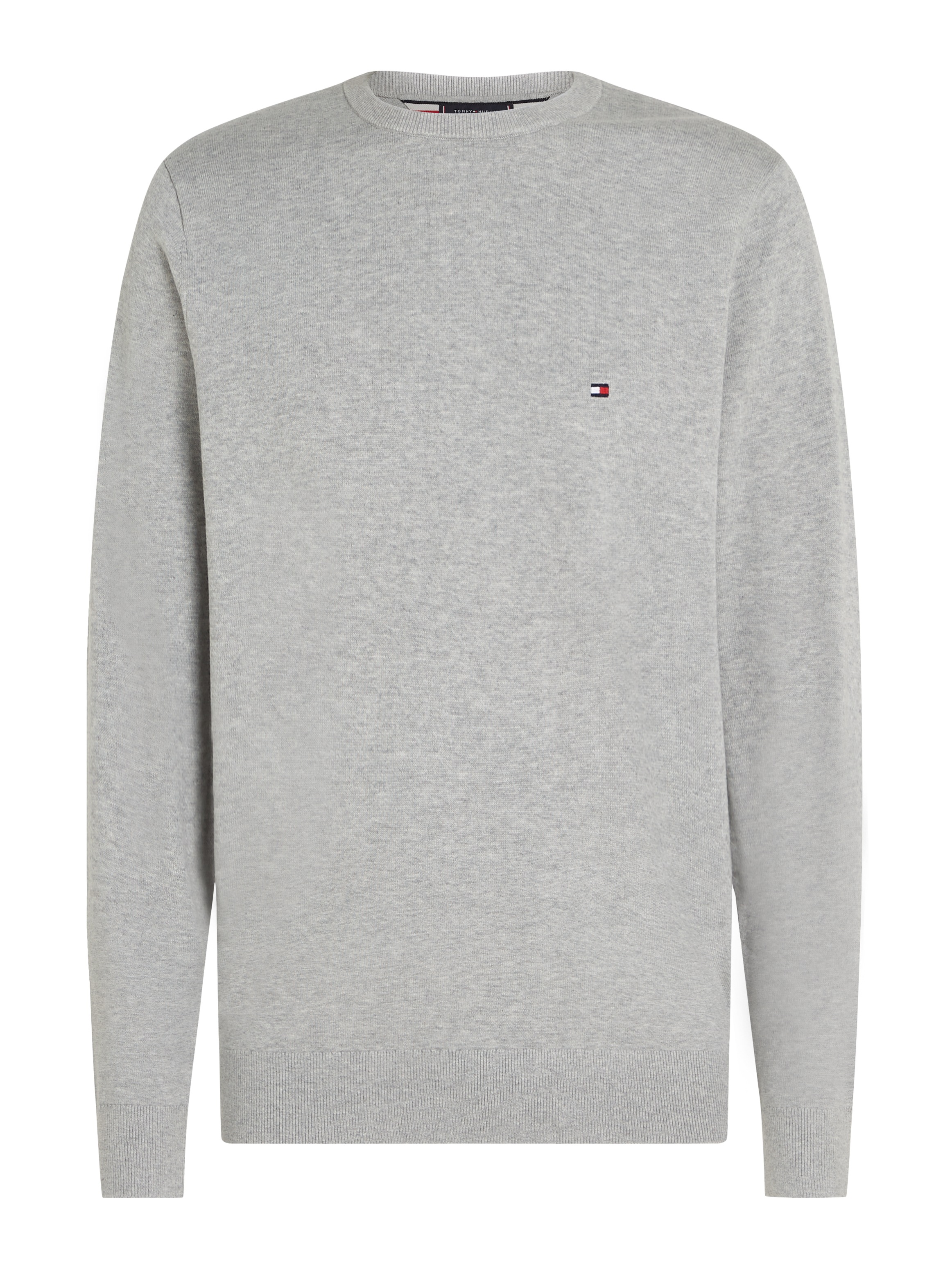 Tommy Hilfiger Rundhalspullover »ESSENTIAL COTTON CREW NECK«, 100% Baumwolle Crewneck Regular Fit Premium Mode