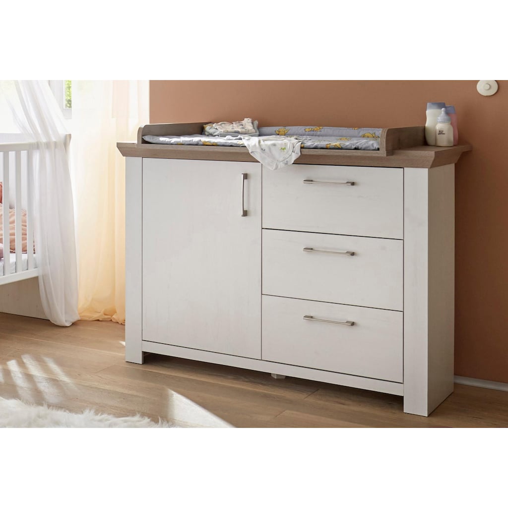 Mäusbacher Babyzimmer-Komplettset »Stralsund«, (Set, 3 St., Bett, Wickelkommode, Schrank)