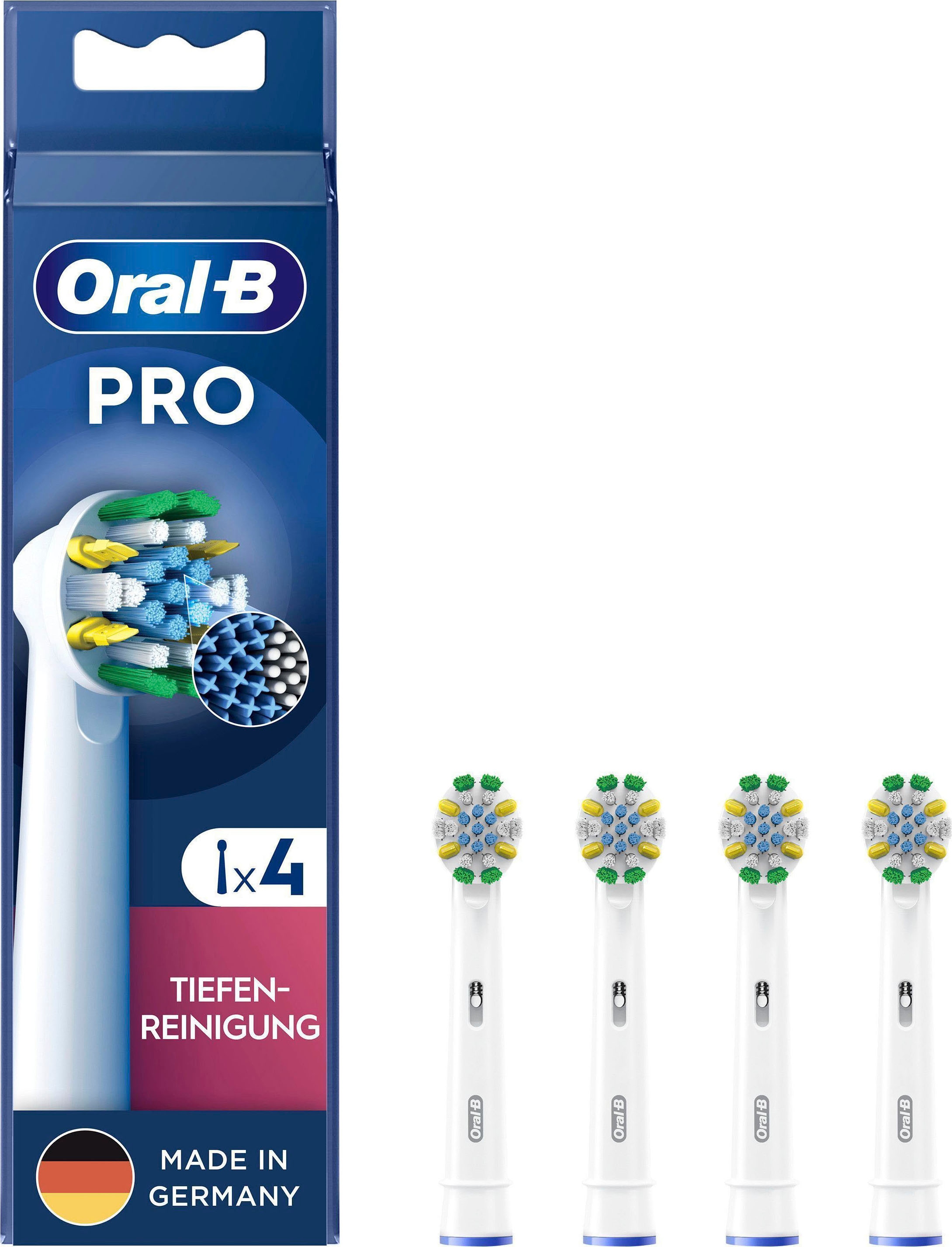 Oral-B Aufsteckbürsten »Pro Tiefenreinigung«, X-förmige Borsten