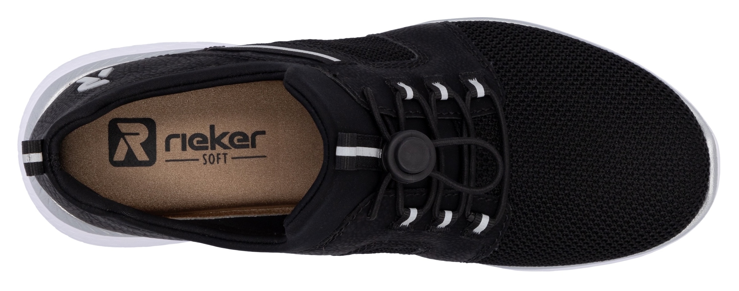 RIEKER Sport Baskets slip-on  , chaussure à enfiler, chaussure basse, sneaker de loisirs avec languettes d'enfilage