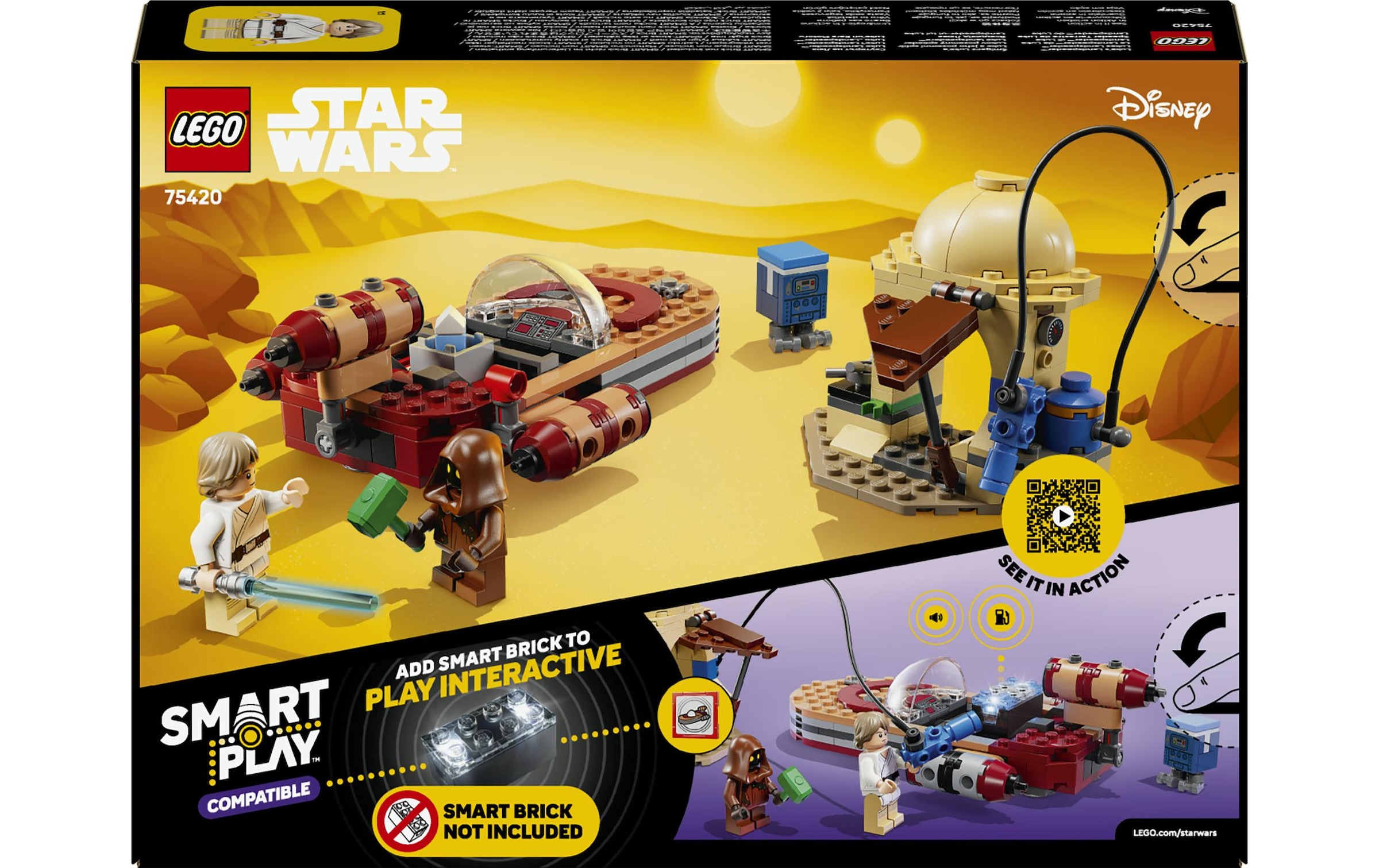LEGO® Pions de construction »SMART Play: Lukes Landspeeder (75420), LEGO Star Wars ™« Mit SMART Brick kombatibel (nicht im Lieferumfang enthalten)