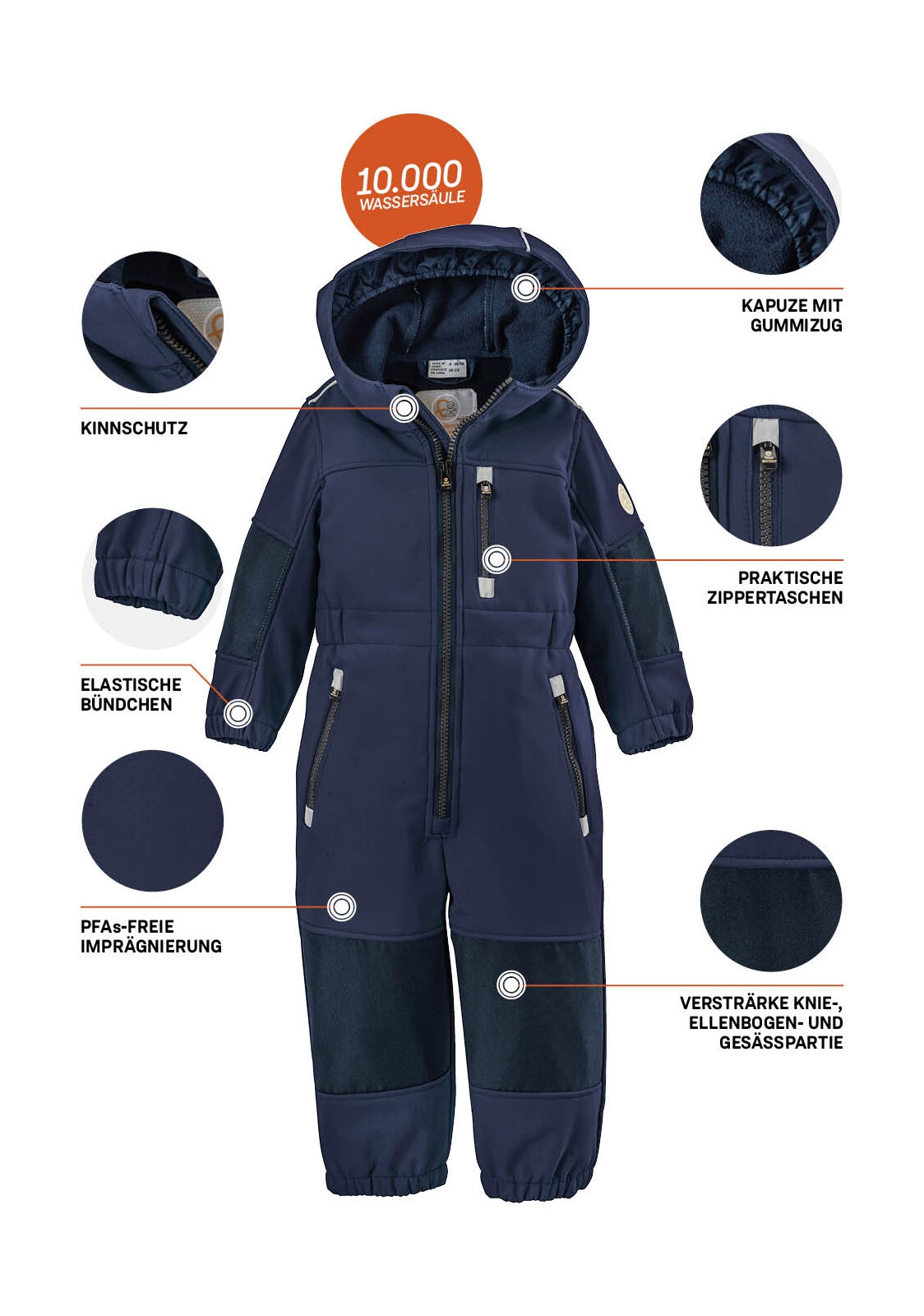 first instinct by killtec Overall »FIOW 35 MNS ONPC«, Softshellanzug mit Fleece Innen, wasserabweisend, winddicht