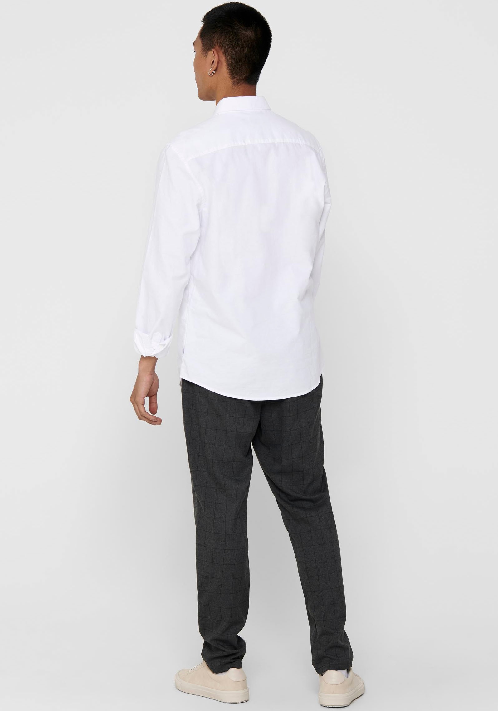 ONLY & SONS Langarmhemd »ONSALVARO SLIM LS OXFORD SHIRT NOOS«