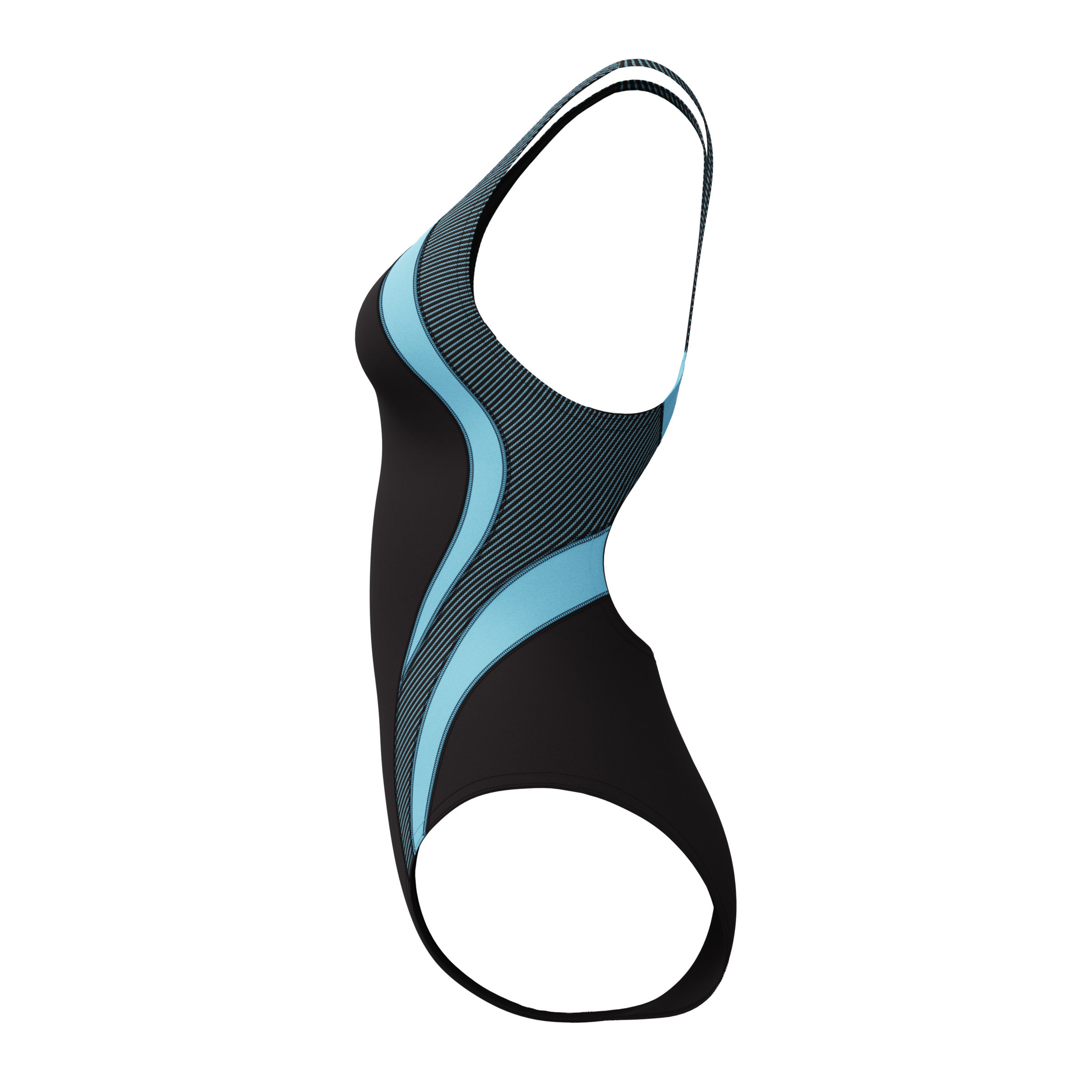 Speedo Maillot de bain »QUANTUM RIB SPLICE 1PC BLK/LTBLU«