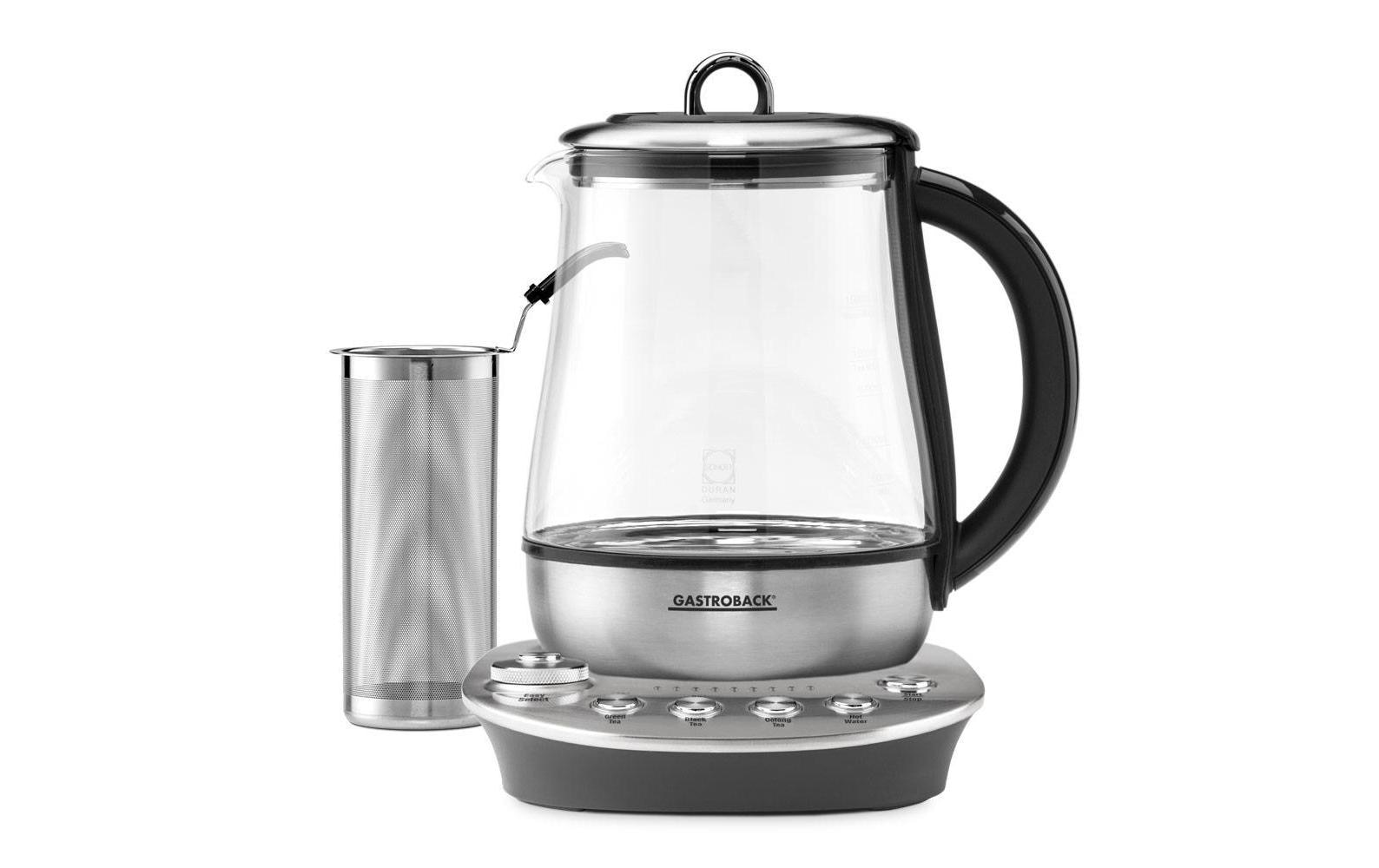 Gastroback Wasser-/Teekocher »»Design Tea Aroma Plus Silberfarben««, 1400 W