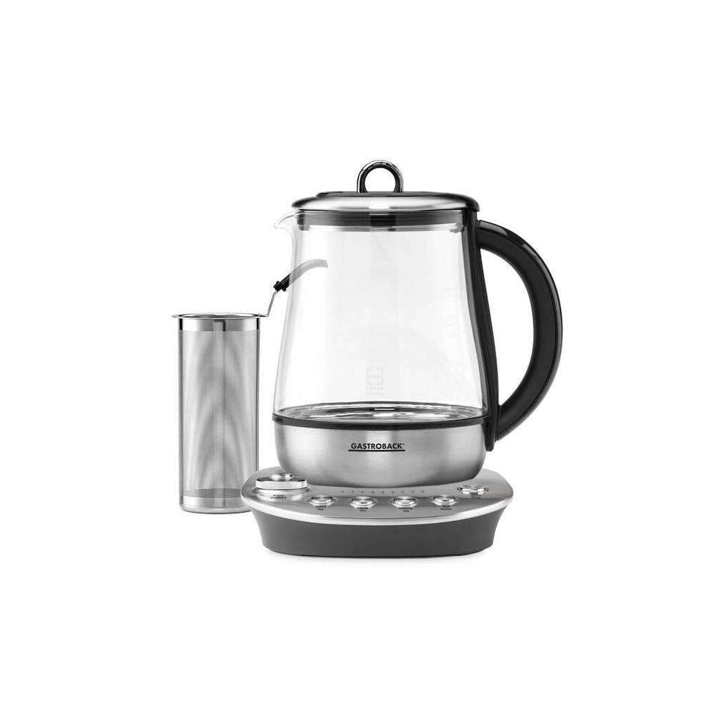 Gastroback Wasser-/Teekocher »»Design Tea Aroma Plus Silberfarben««, 1400 W