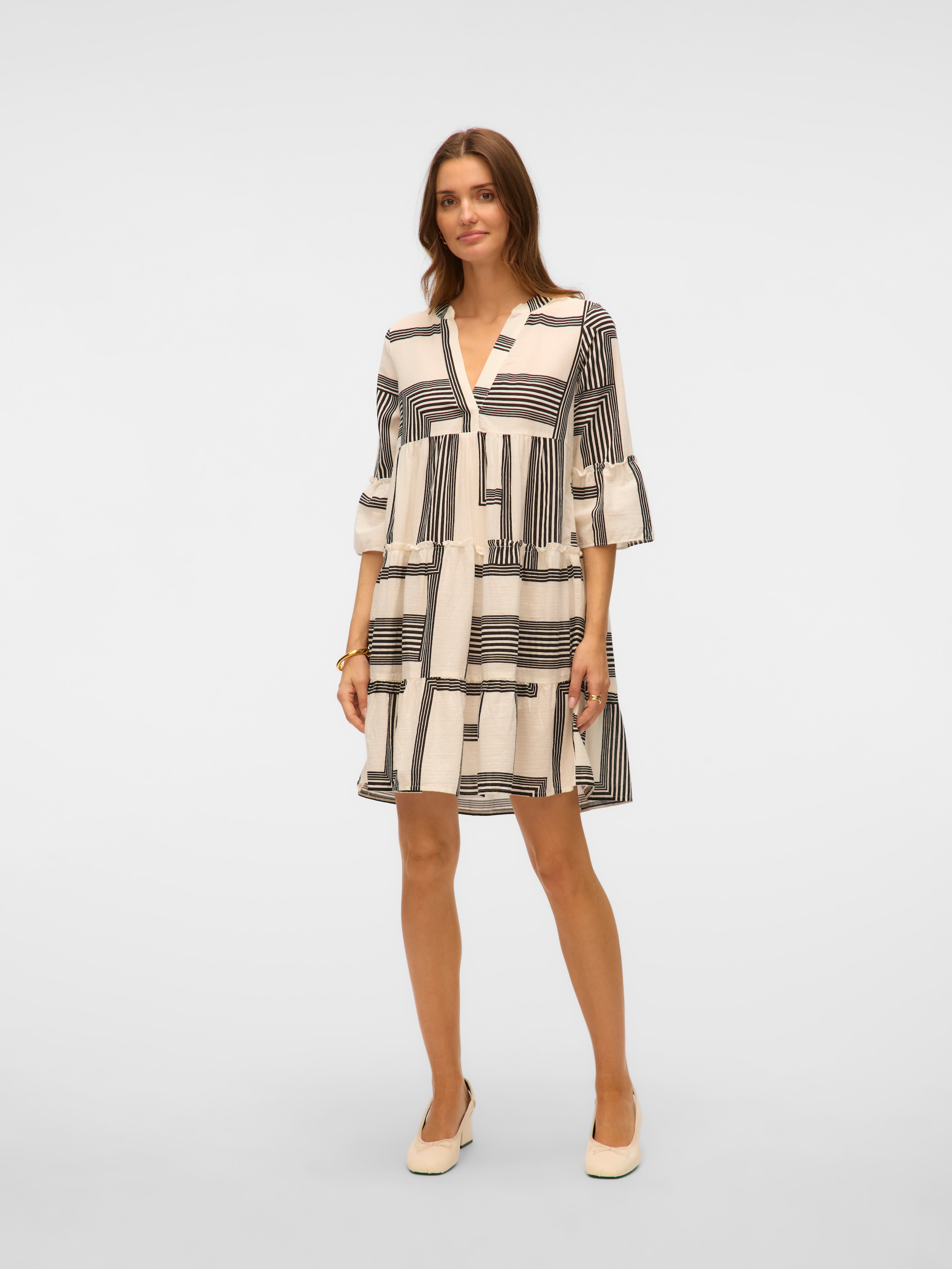 Vero Moda Tunikakleid »VMDICTHE 3/4 TUNIC EXP«, mit Volant