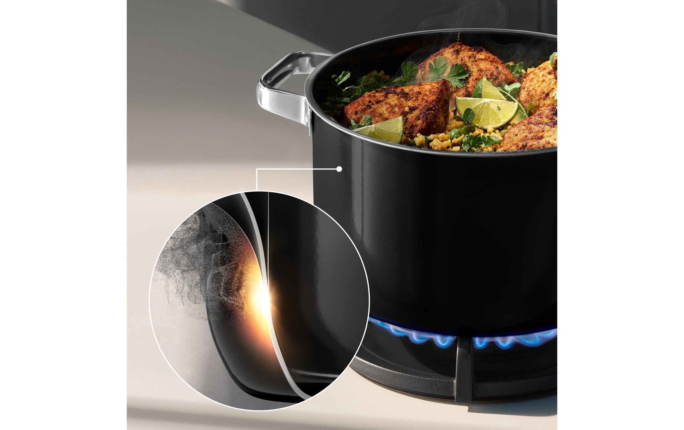 WMF Topf-Set »Fusiontec Mineral Pro« Set, 7 tlg. Edelstahl | Glas