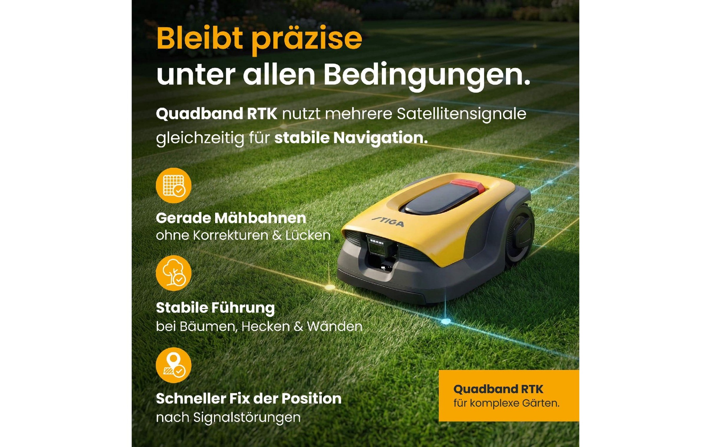 STIGA Rasenmähroboter »A10v inkl. Akku«  mit GPS