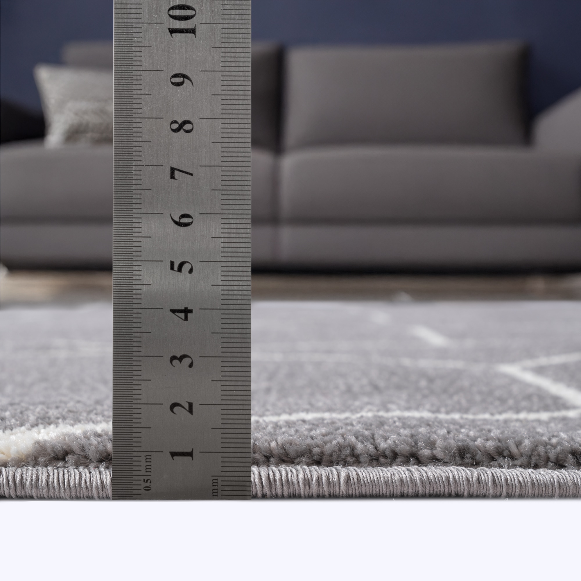 Sanat Tapis »Trellis , auch als Läufer und Rund« Rectangulaire 10 mm Höhe poils courts, scandinave, boho, grand choix de couleurs, toutes les pièces