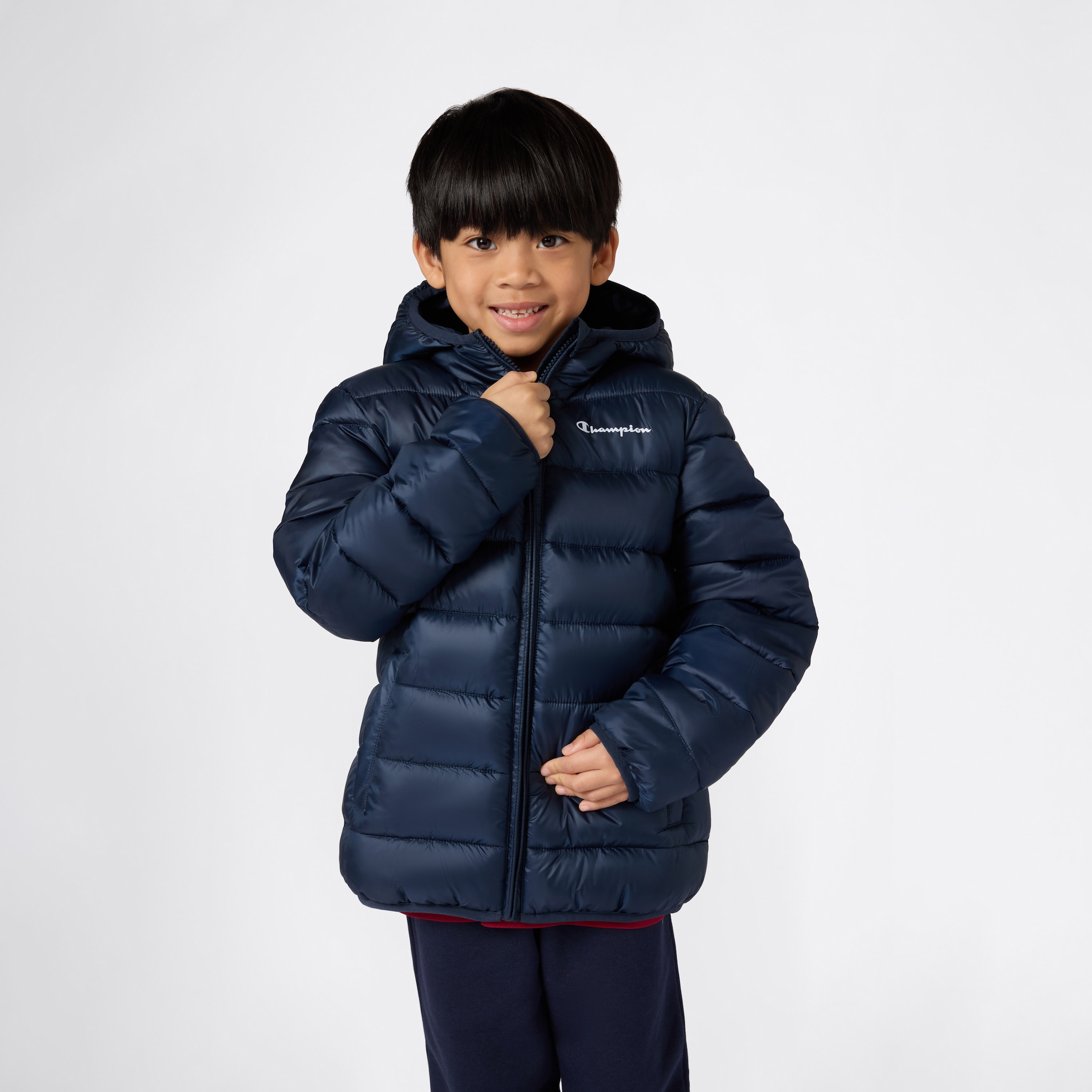 Image of Champion Steppjacke "SPORTWEAR JACKET Standard Fit" mit verstellbarer Kapuze, praktische Taschen