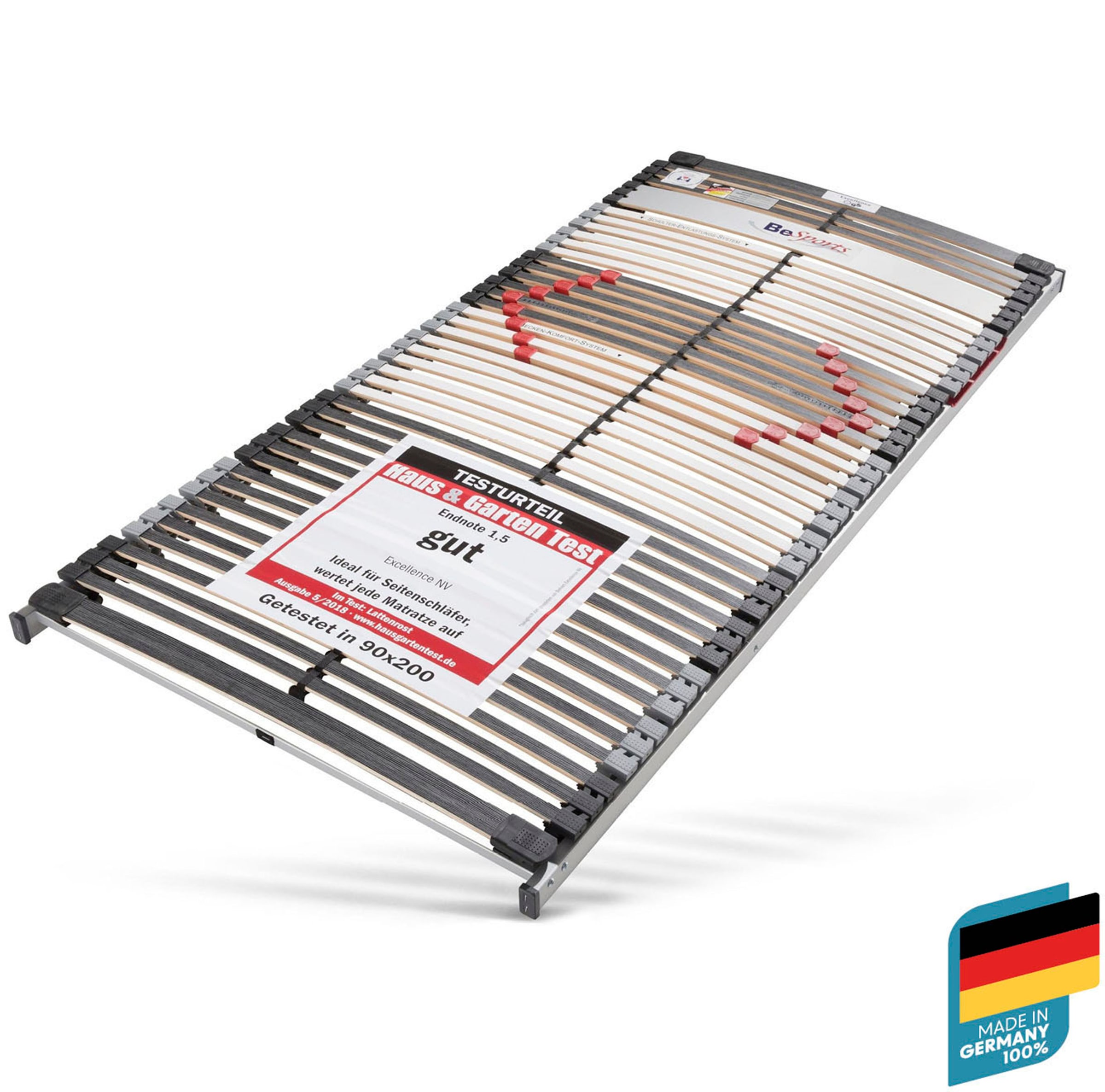 Image of BeSports Lattenrost "Lattenrost Excellence NV, Lattenrost in 90x200 cm und weiteren Grössen" Lattenrost in 90x200 cm und weiteren Grössen, komfortabler Lattenrost