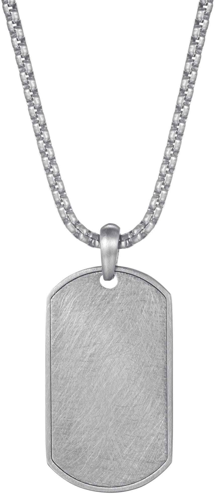 Kette mit Anhänger »Schmuck Geschenk Edelstahl Halsschmuck Halskette Dog Tag Ice«