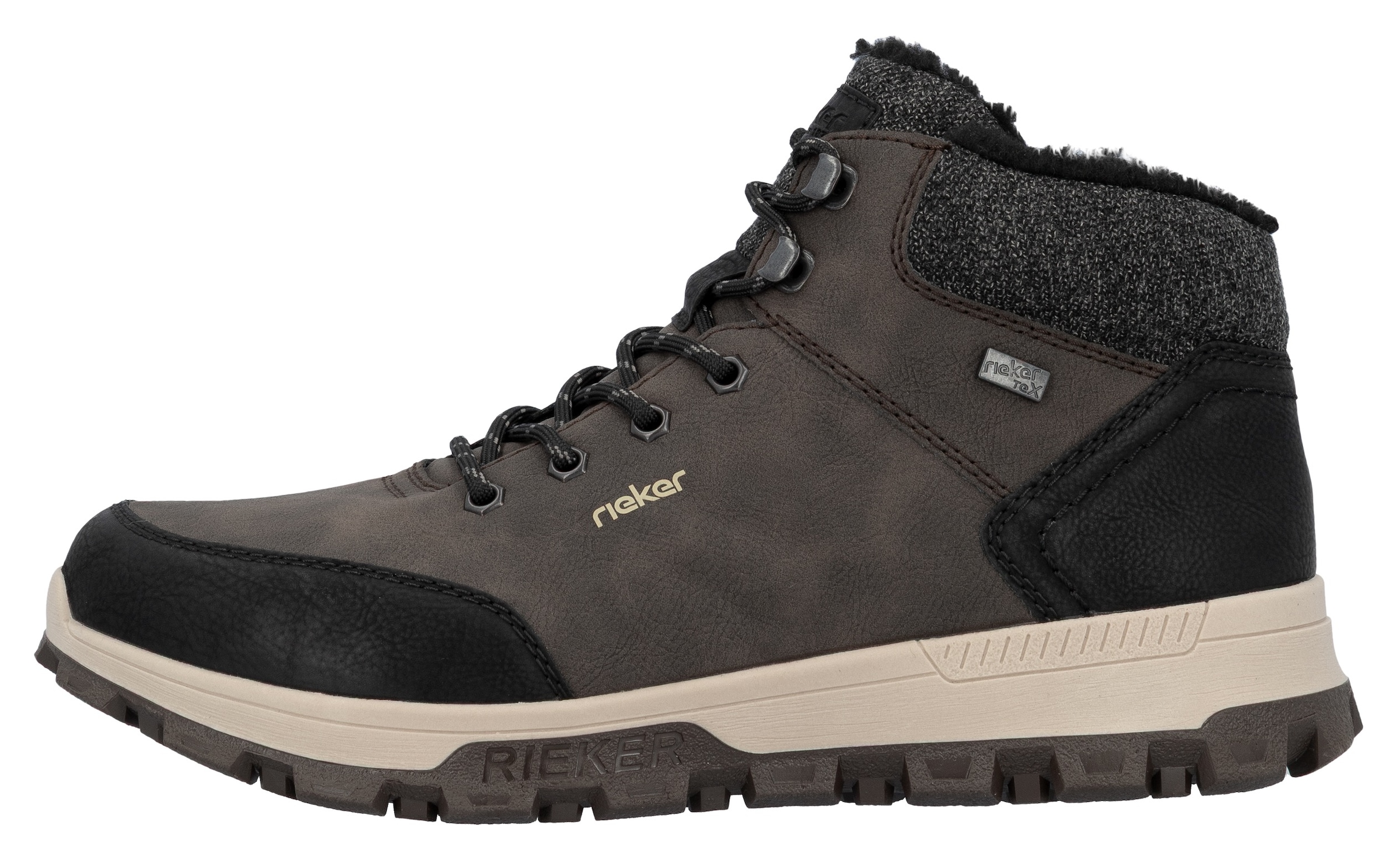 Rieker Winterboots  mit komfortabler SoftFoam-Innensohle, Freizeitschuh, Schnürschuh