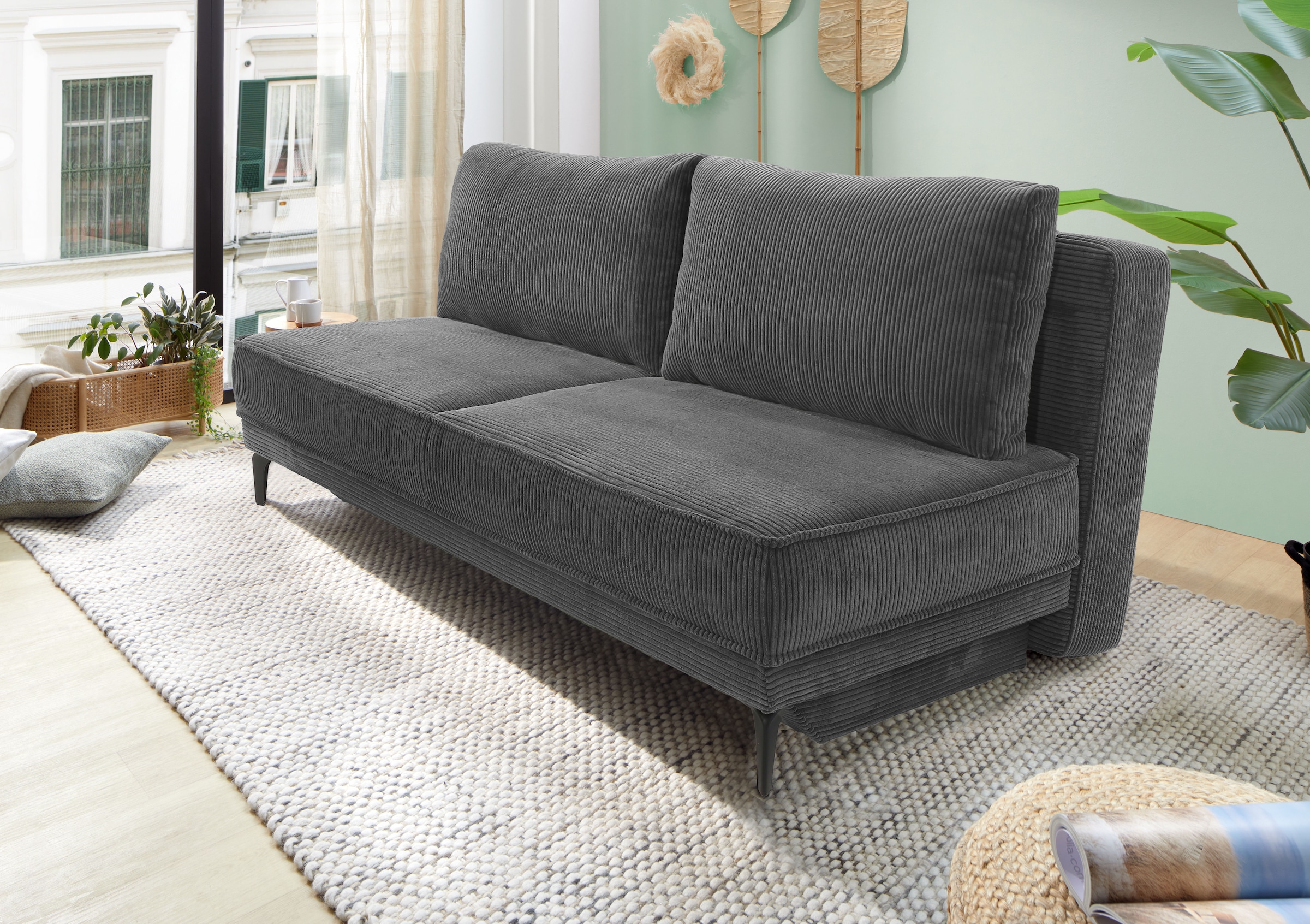 Image of Jockenhöfer Gruppe Schlafsofa "Maestro, B: 203 cm, Liegefl. 161x200 cm, Dauerschläfer" mit Schlaffunktion & Bettkasten, Tonnentaschenfederkern