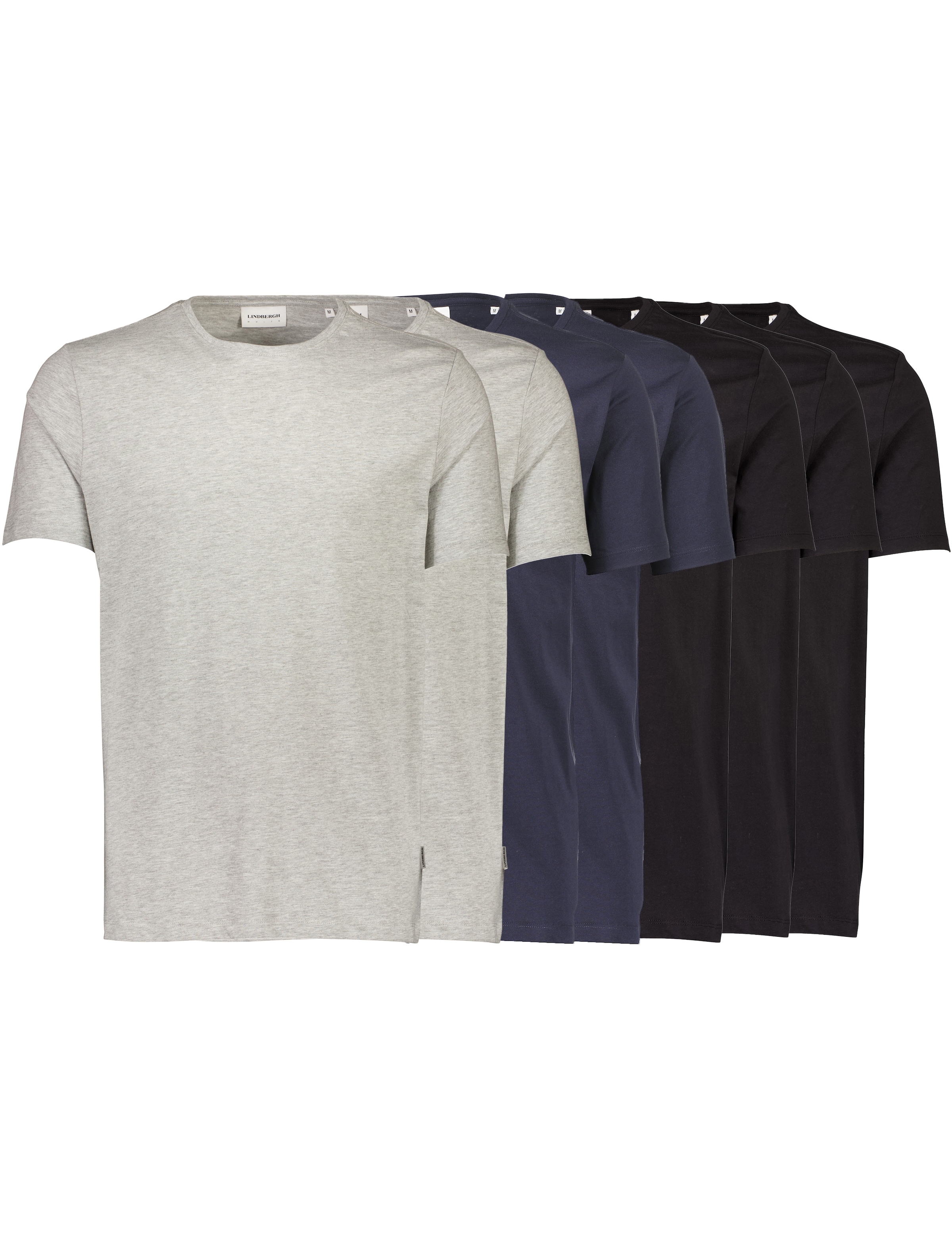 LINDBERGH Kurzarmshirt 7er-Pack Sommershirts / unifarben / Rundhals
