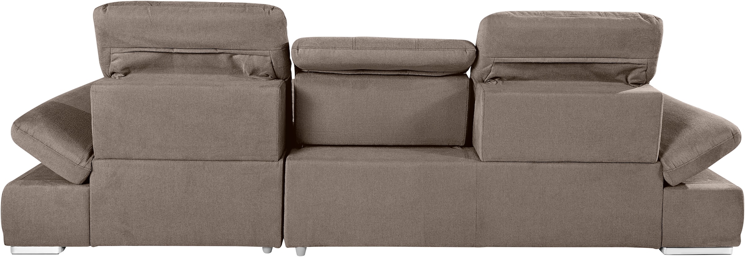 COTTA Ecksofa »Holiday L-Form mit Sitztiefen-, Armteil- und Kopfteilverstellung«, wahlweise mit Bettfunktion & Bettkasten