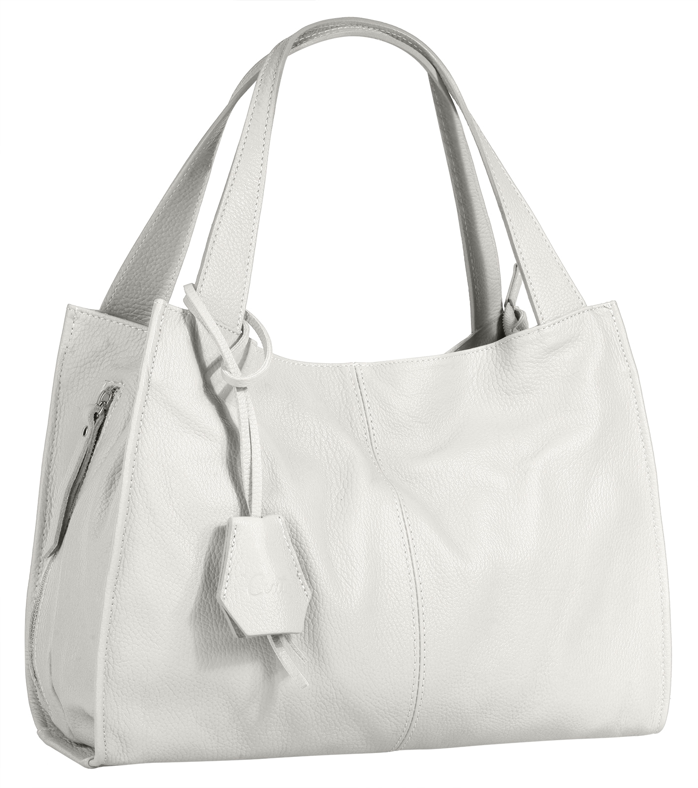 Cluty Shopper cuir véritable, fabriqué en Italie
