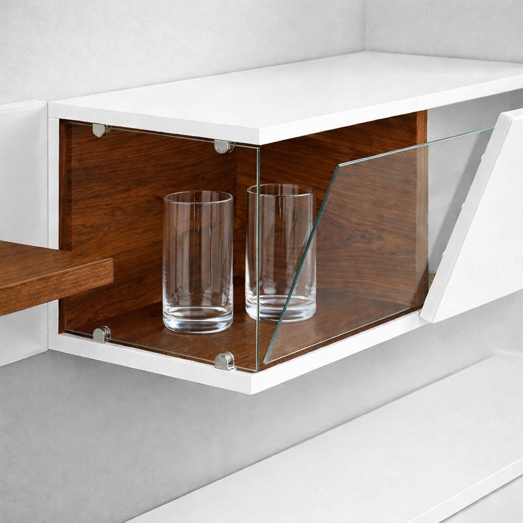 GOODproduct Wohnzimmer-Set »Lego Anbauwand, Wohnkombination, Wohnzimmer-Set« 4 Stk. tlg.