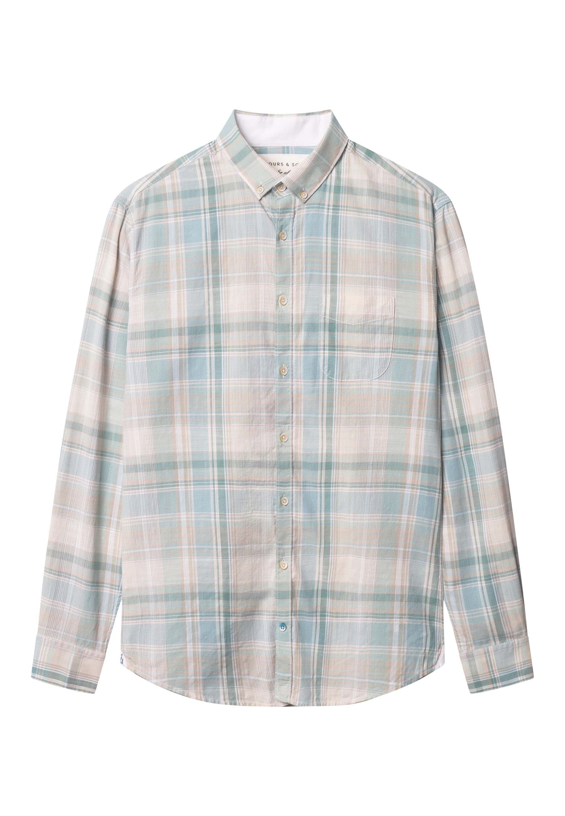 colours & sons Langarmhemd »colours & sons Langarmhemd Shirt-Checked«