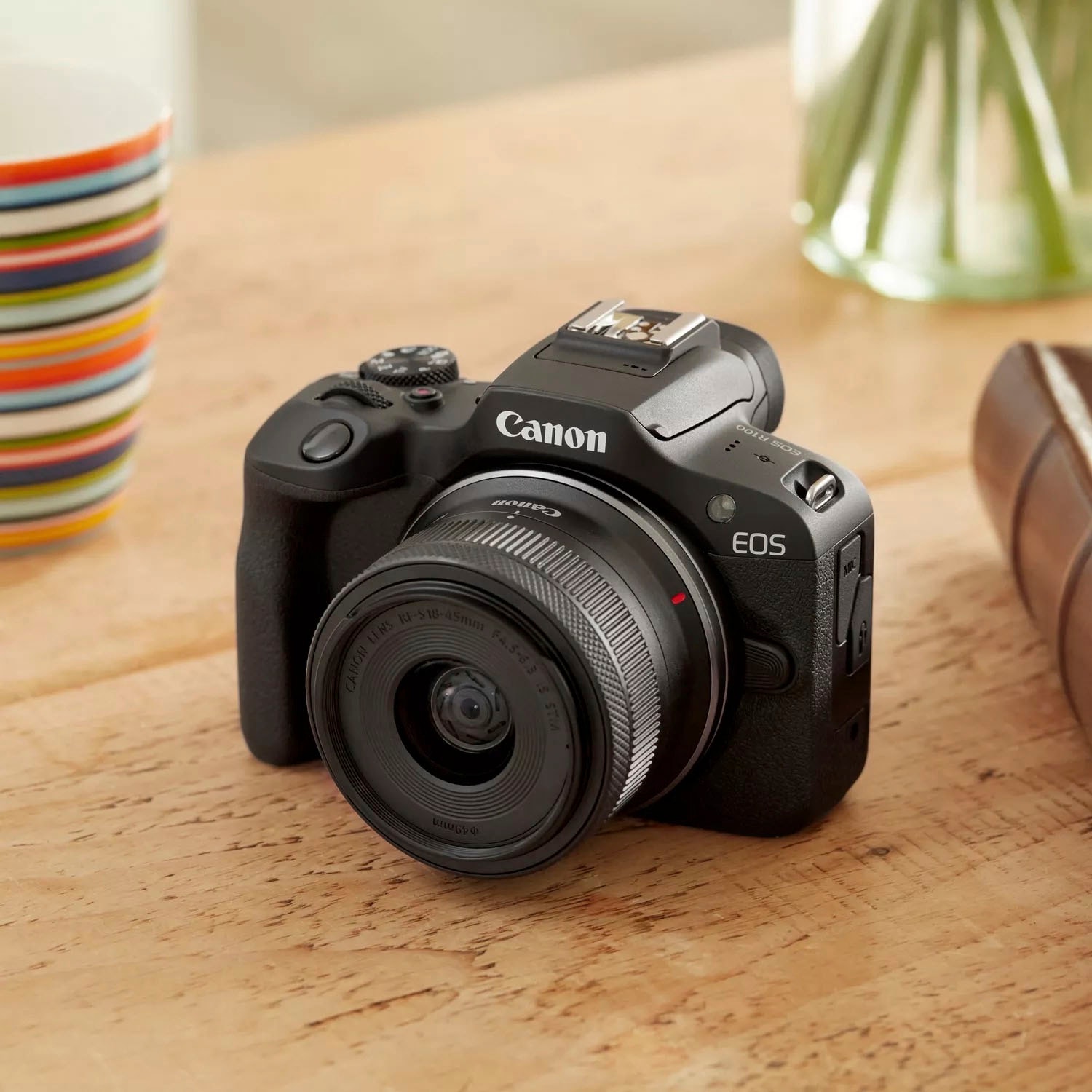 Canon Systemkamera »EOS R100 + RF-S 18-45mm F4.5-6.3 IS STM Kit« RF-S 18-45mm F4.5-6.3 IS STM , 24,1 , Bluetooth | WLAN