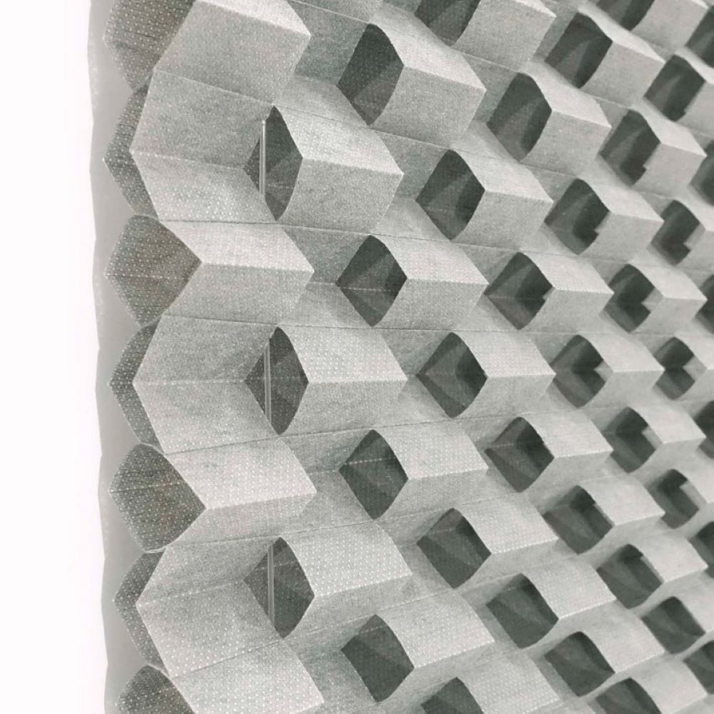 K-HOME Plissé »Diamantplissee von K-home, 3D-Effekt, patentiertes Design« protection contre la lumière Aucun perçage requis sous tension