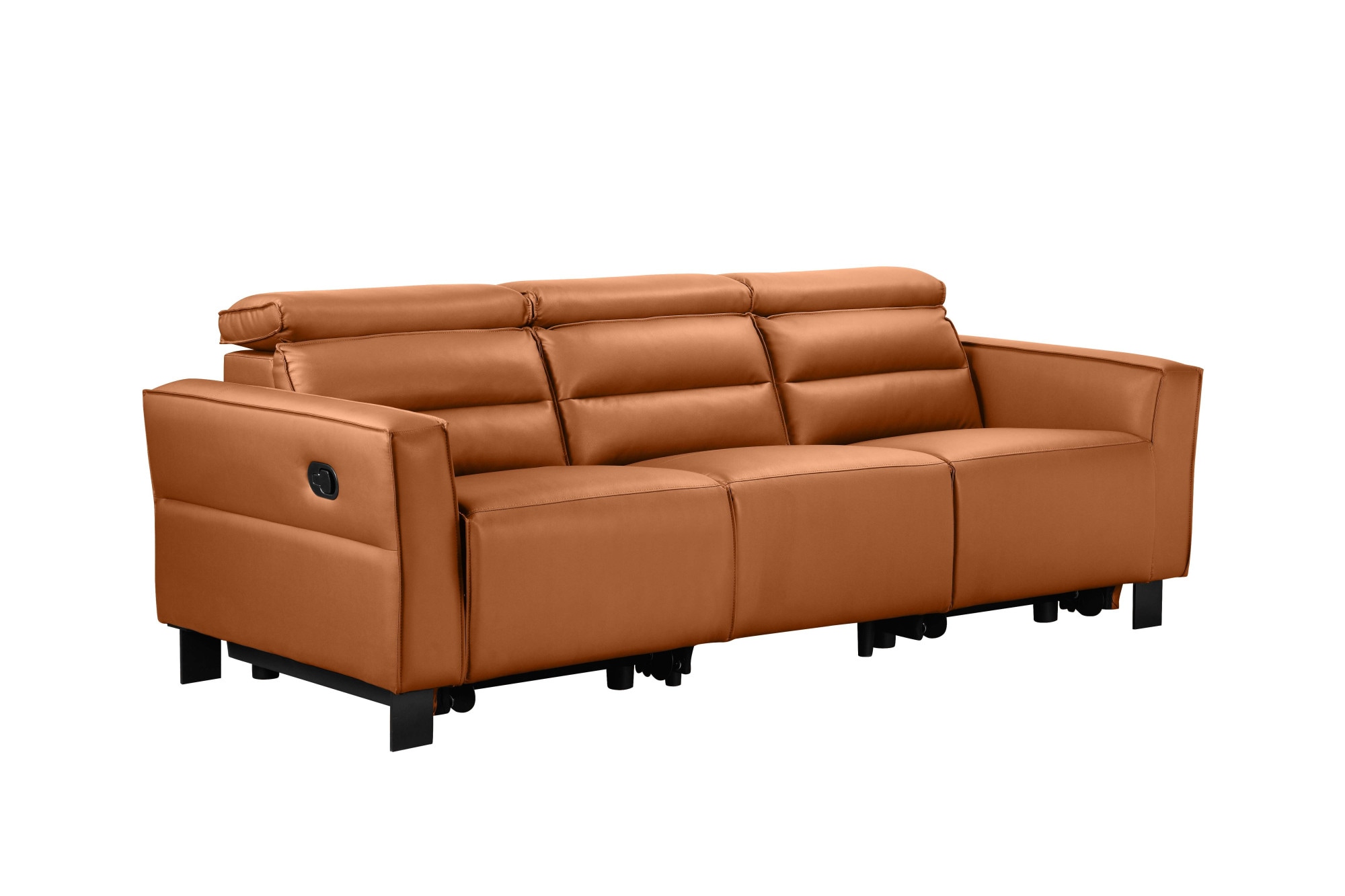 Home affaire 3-Sitzer »Carpari, 224cm, manuelle od. elektrische Relaxfunktion in 2 Sitzen« mit USB-A/C, Kopfteilverstellung, Echtleder, Kunstleder, Webstoff