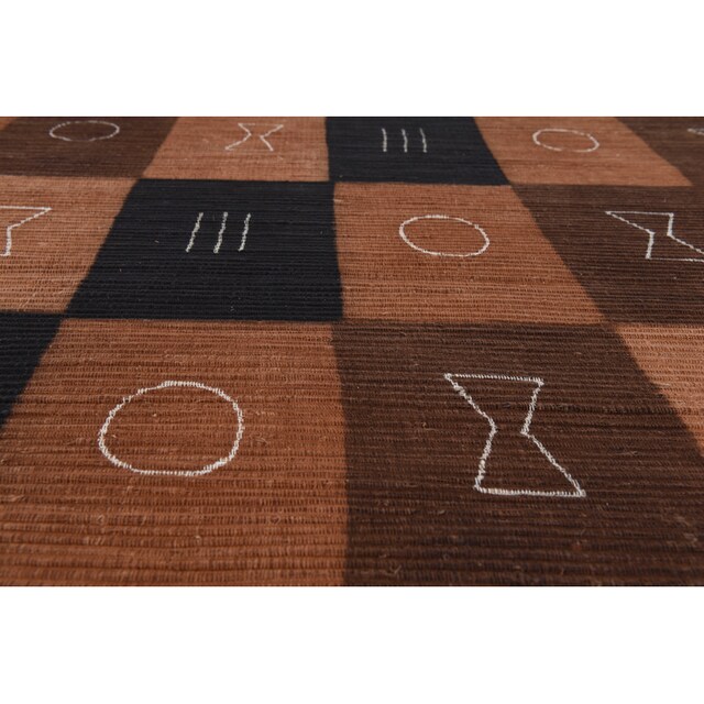 DIE HAUSKUNST Teppich »Tulon«, rechteckig, Flachgewebe, handgewebt, mit  Fransen jetzt kaufen
