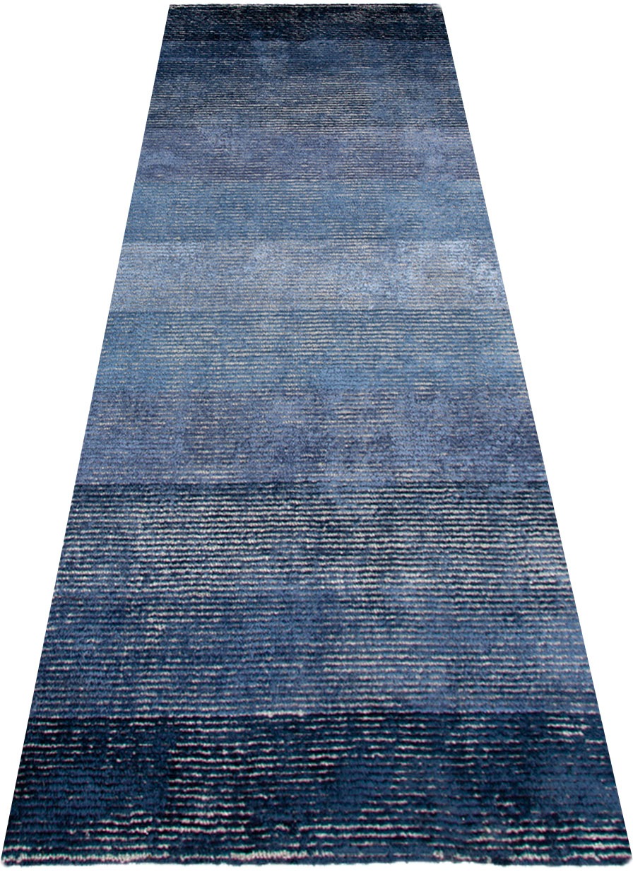 Image of Timbers Läufer »Nebraska«, rechteckig, 13 mm Höhe, Design mit Streifen und Farbverlauf, mit dezentem Glanz, Viskose,Teppich-Läufer Wohnzimmer, Schlafzimmer, Diele/Flur bei Ackermann Versand Schweiz