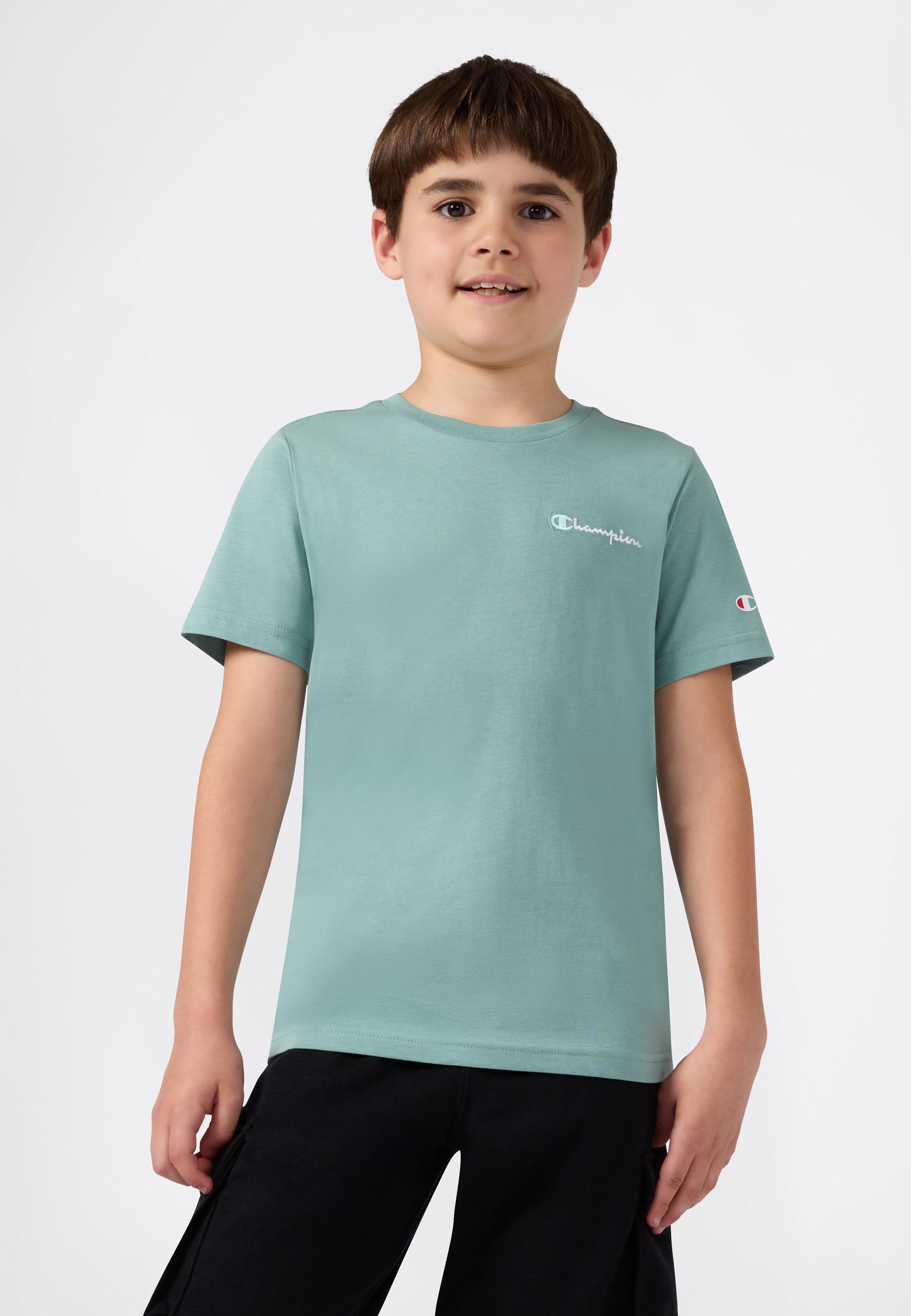 Champion T-shirt »ICONS CONTRAST Crewneck T-Shirt« 1 cuis klassischer Schnitt, Kurzarm, für Kinder, für Sportmode