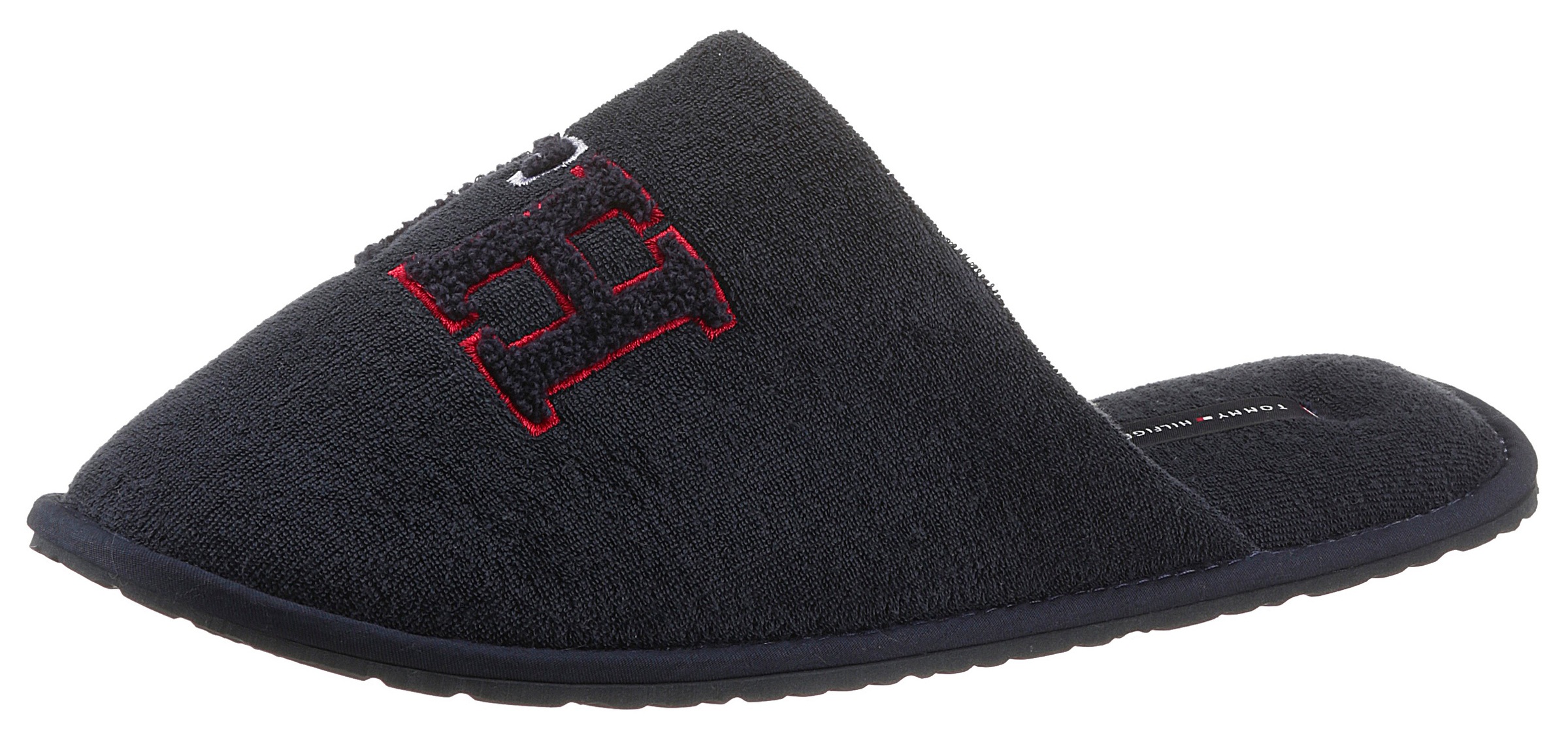 Image of Tommy Hilfiger Pantoffel »TH TOWELLING HOMESLIPPER«, mit TH-Logostickerei bei Ackermann Versand Schweiz