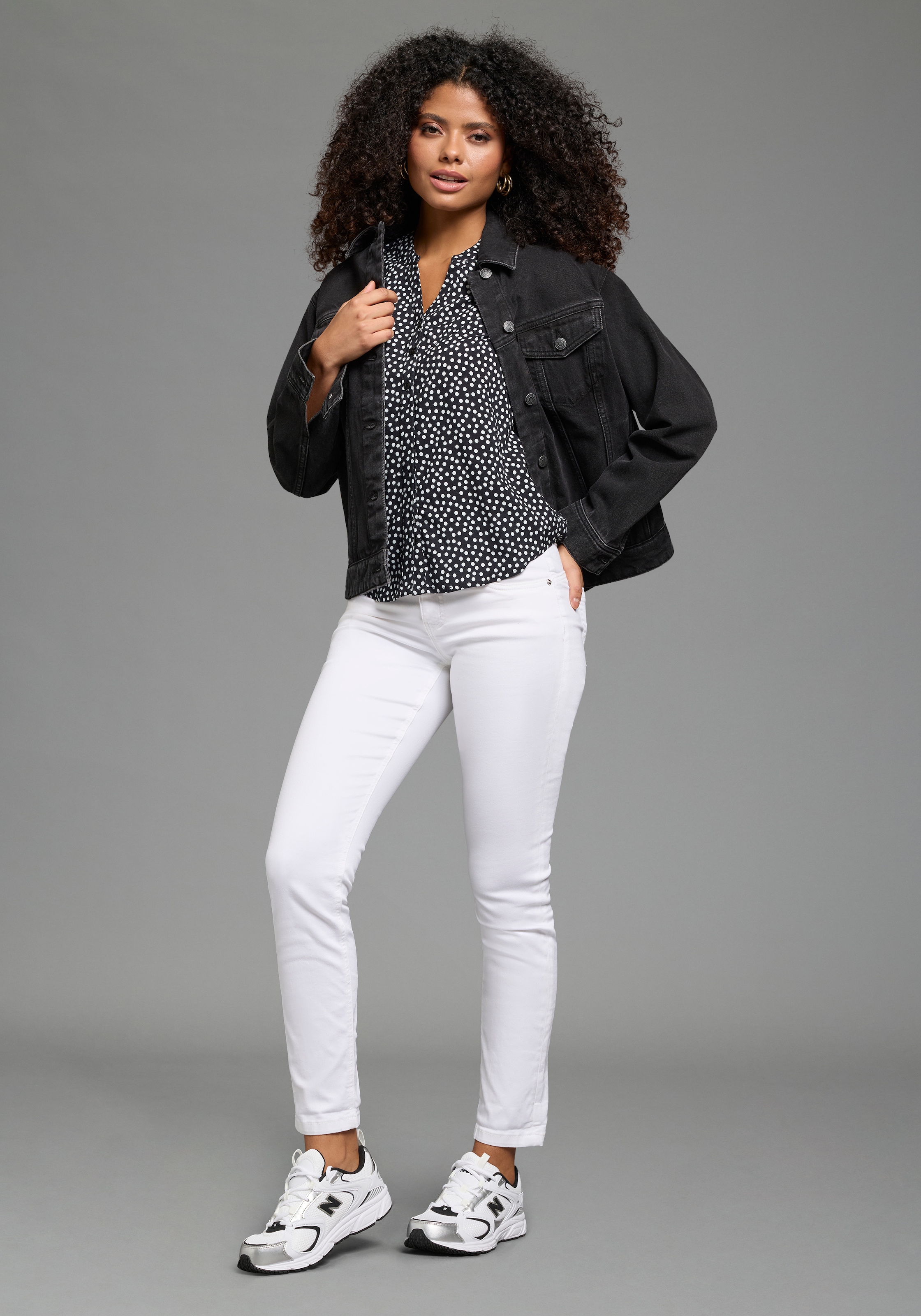 AJC Hemdbluse aus weich fliessender Viskose