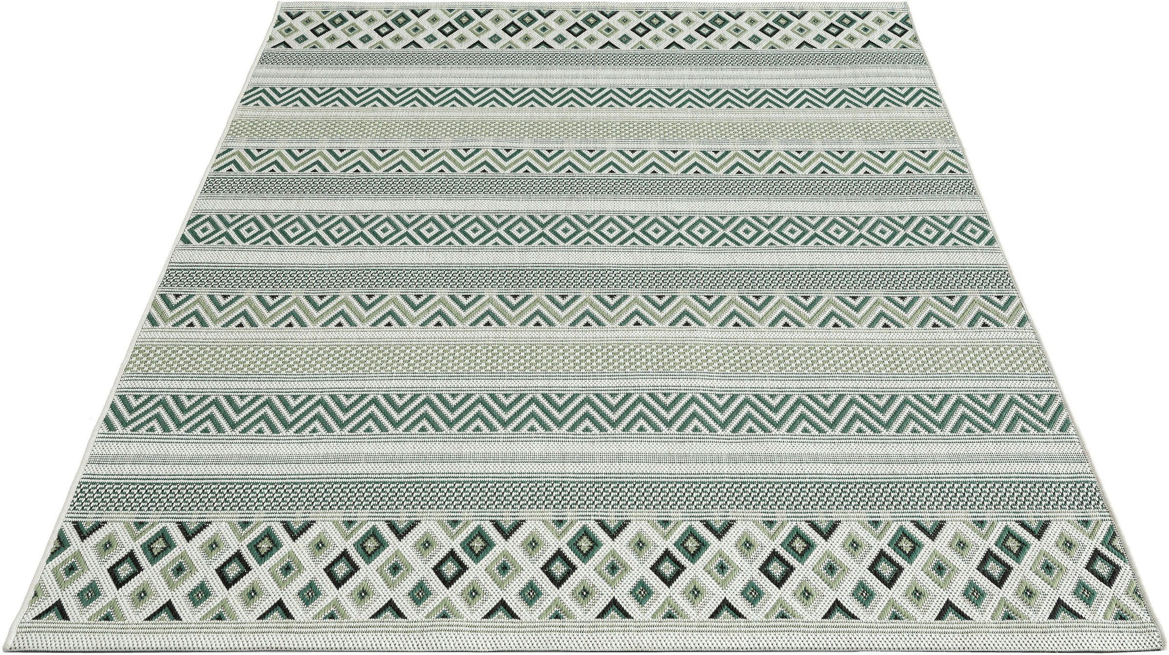 merinos Teppich »Machka 54046«, rechteckig, robuster, pflegeleichter In- und Outdoorteppich, Aussenbereich