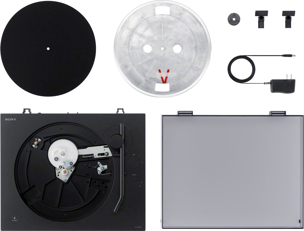 Sony Plattenspieler »PS-LX310BT«, Phono Vorverstärker, Auto-Play Funktion, Aluminium Plattenteller