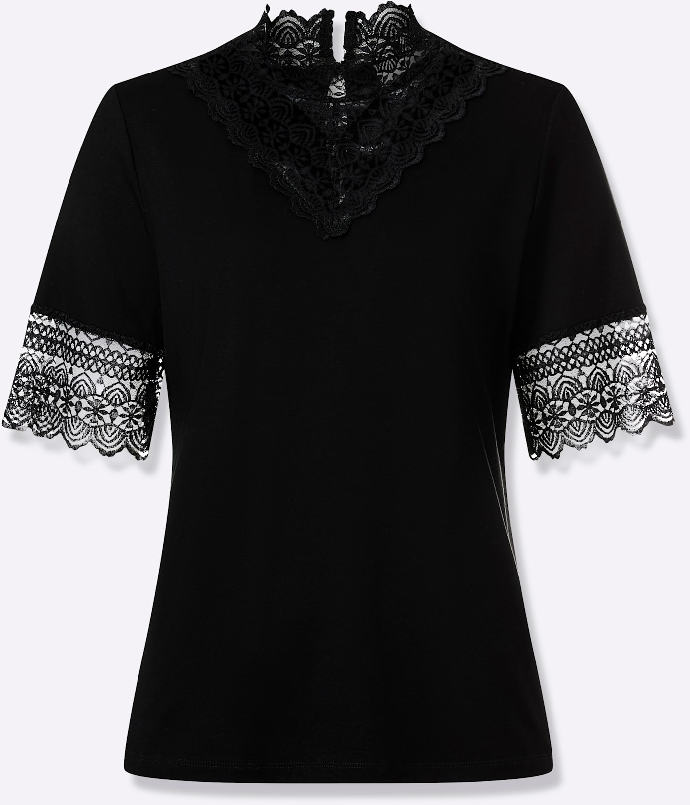 Lady Stehkragenshirt »Spitzen-Shirt« 1 tlg.