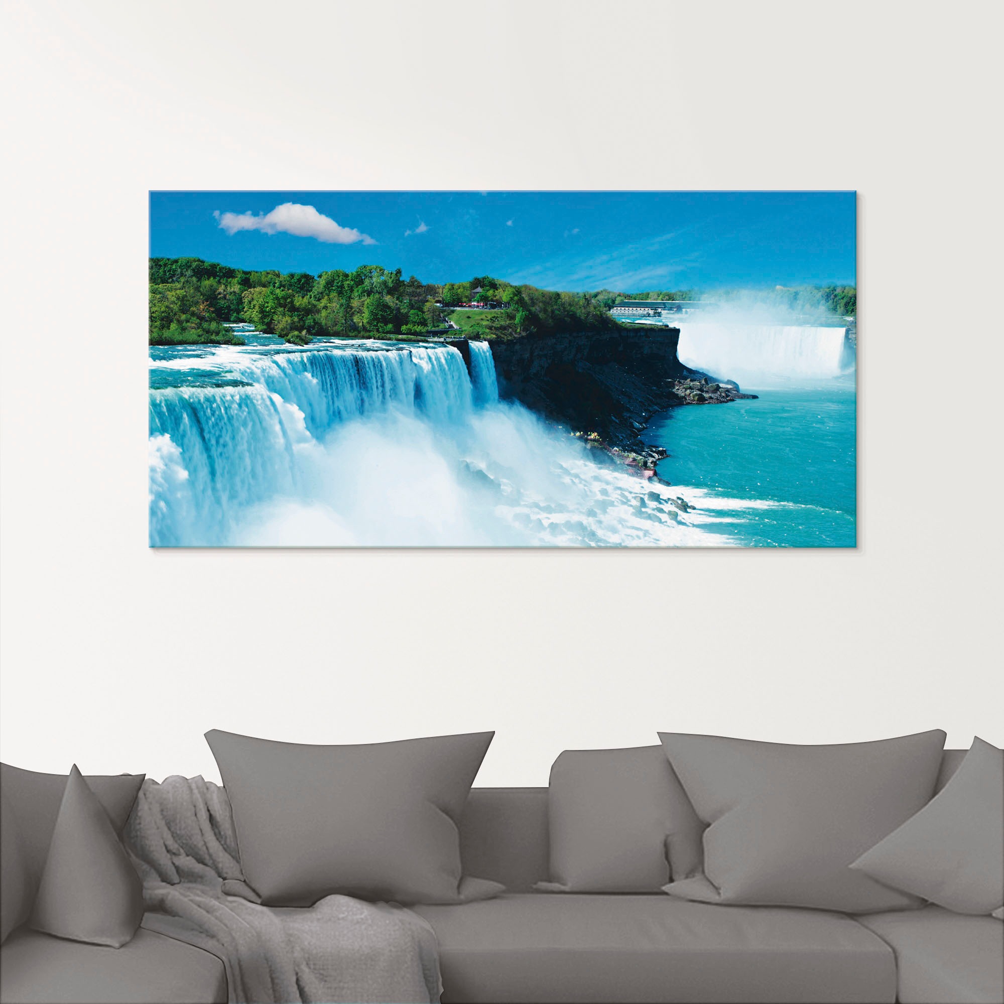 Artland Glasbild »Niagara«, Gewässer, (1 St.), in verschiedenen Grössen